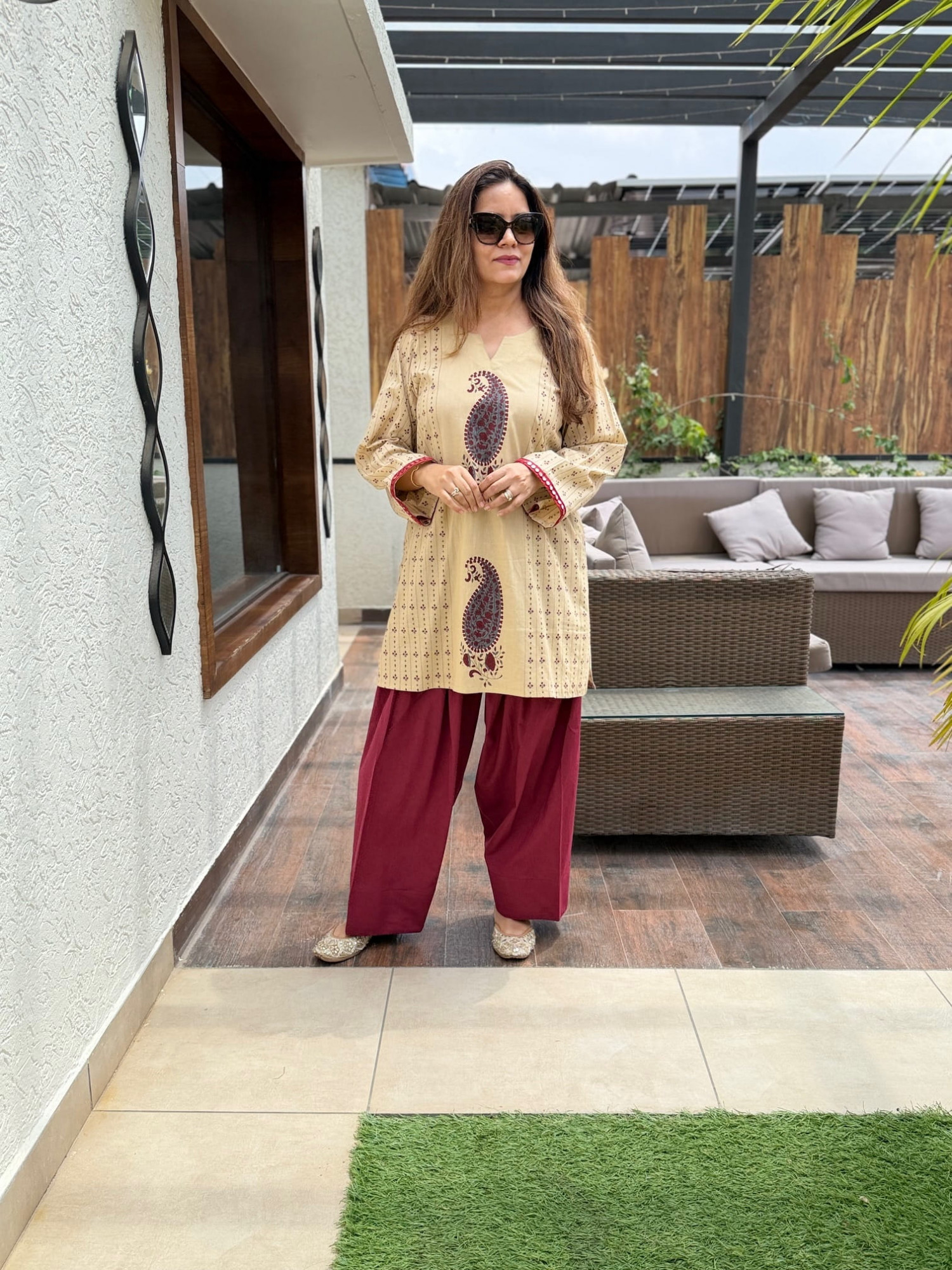 Paisley Cotton Suit