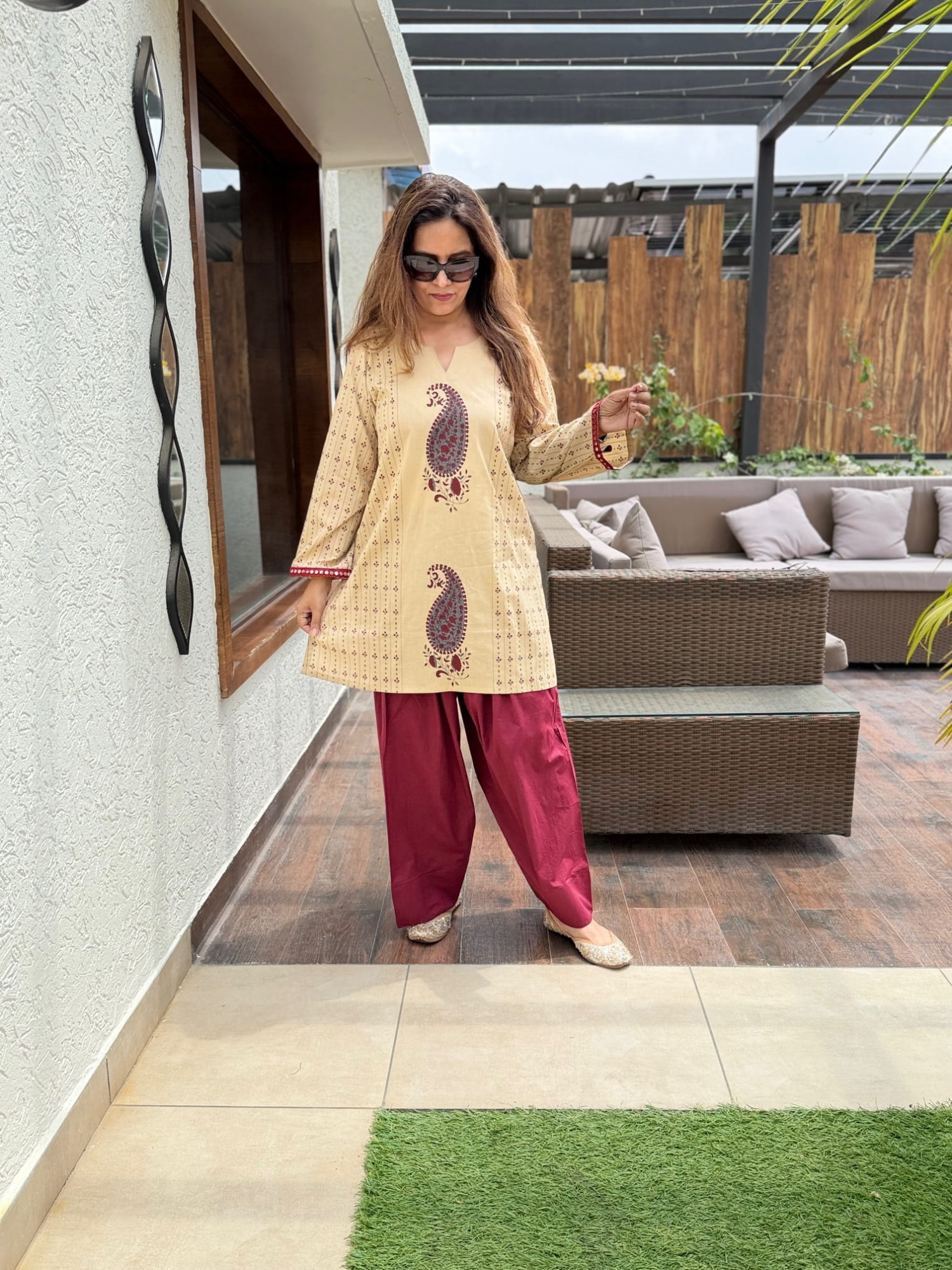 Paisley Cotton Suit