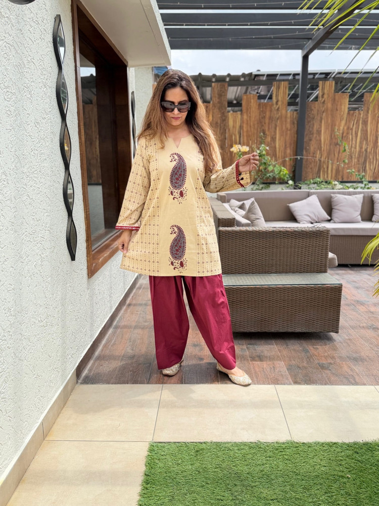 Image of Paisley Cotton Suit