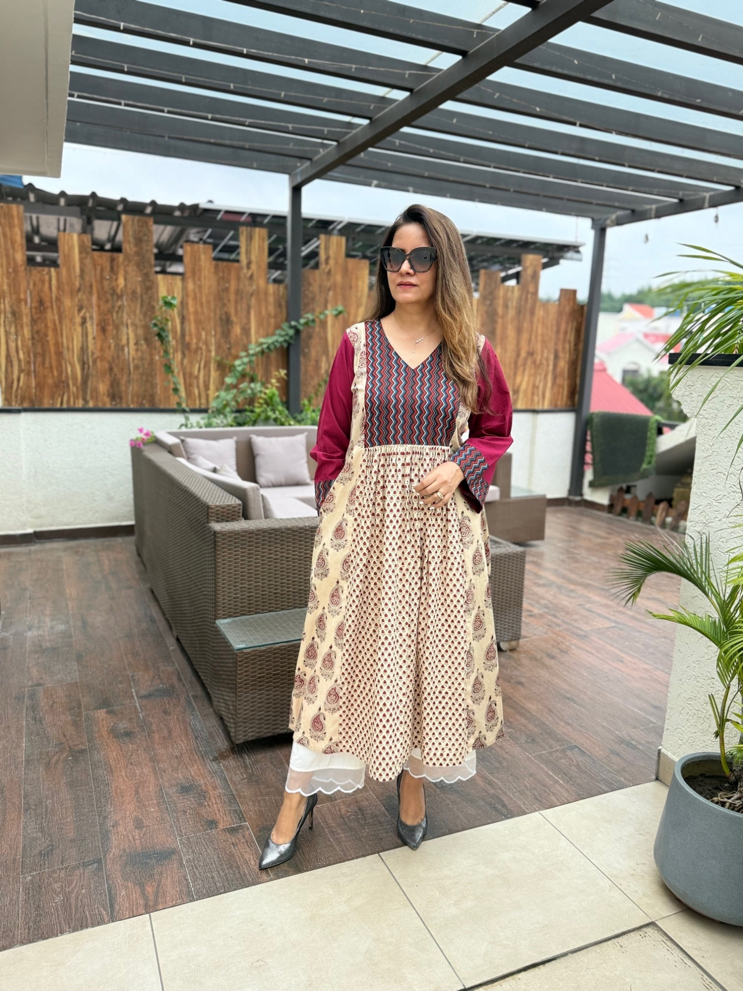 Siyara Cotton Kurta