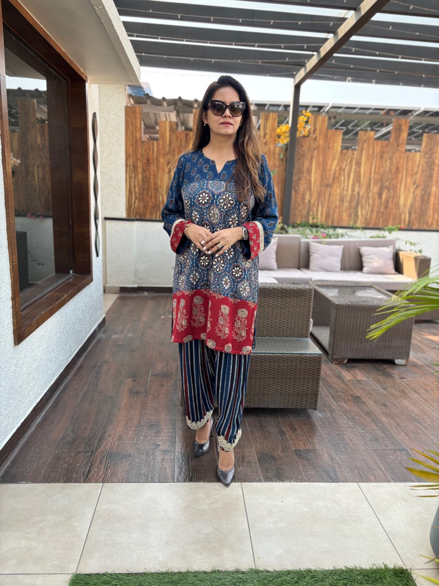 Neerja Modal Silk Suit