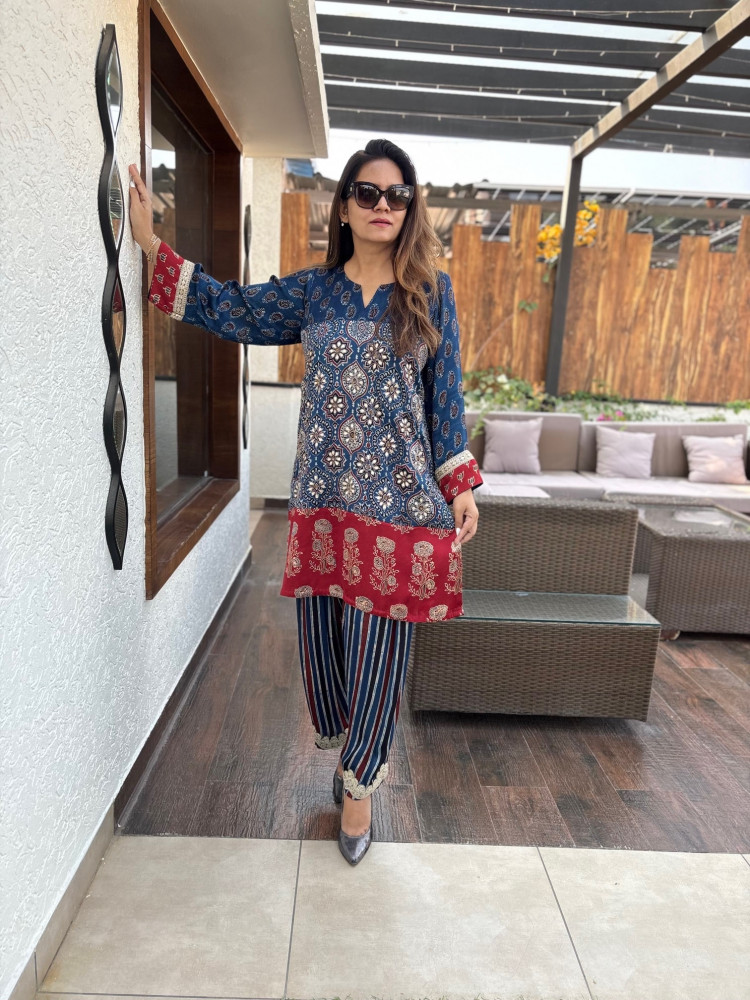 Image of Neerja Modal Silk Suit