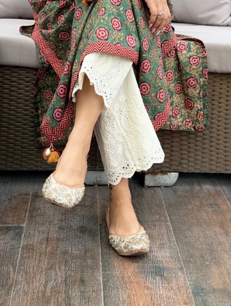 Image of Cotton Schiffli Pants