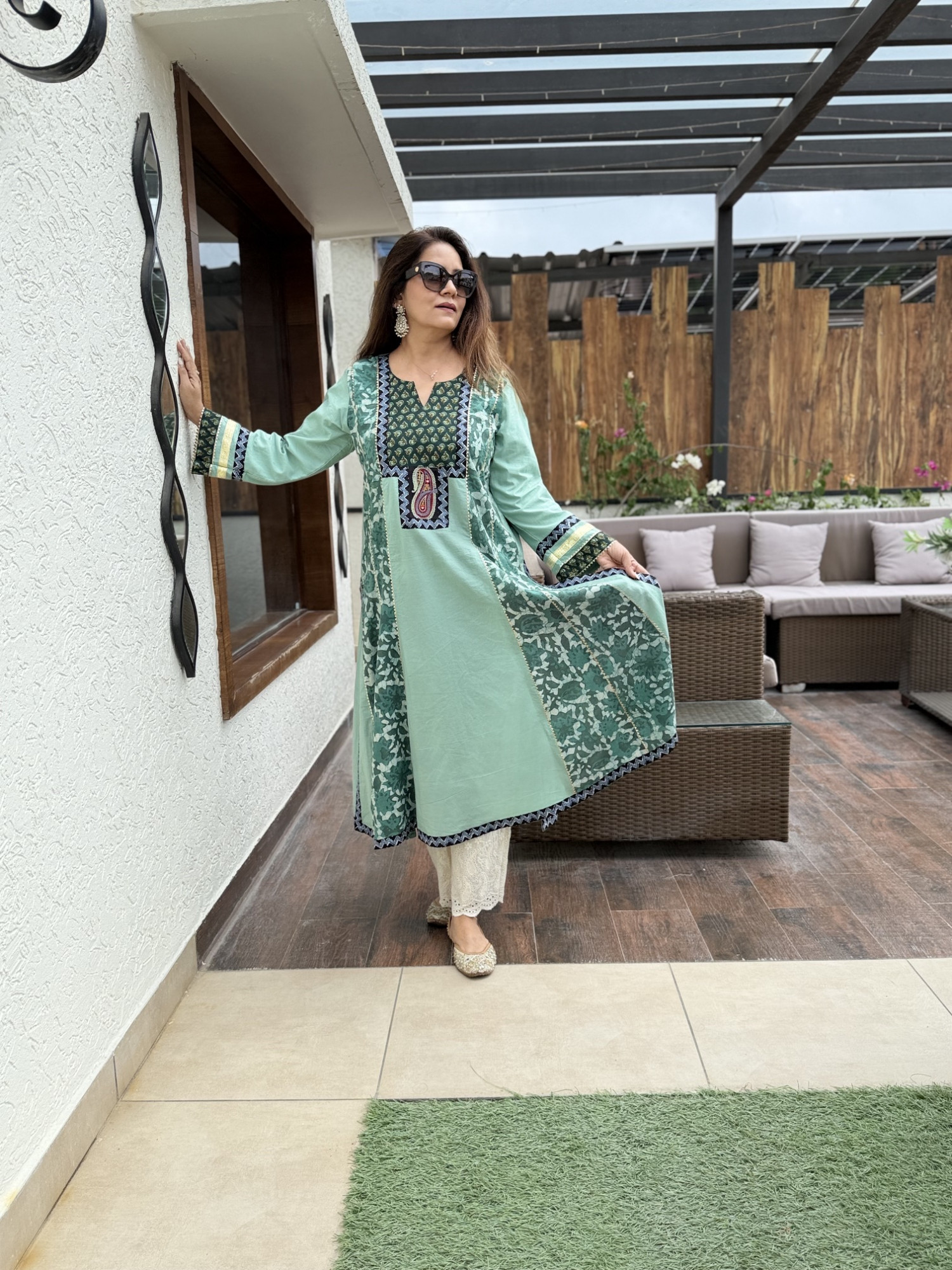 Ambika Cotton Anarkali