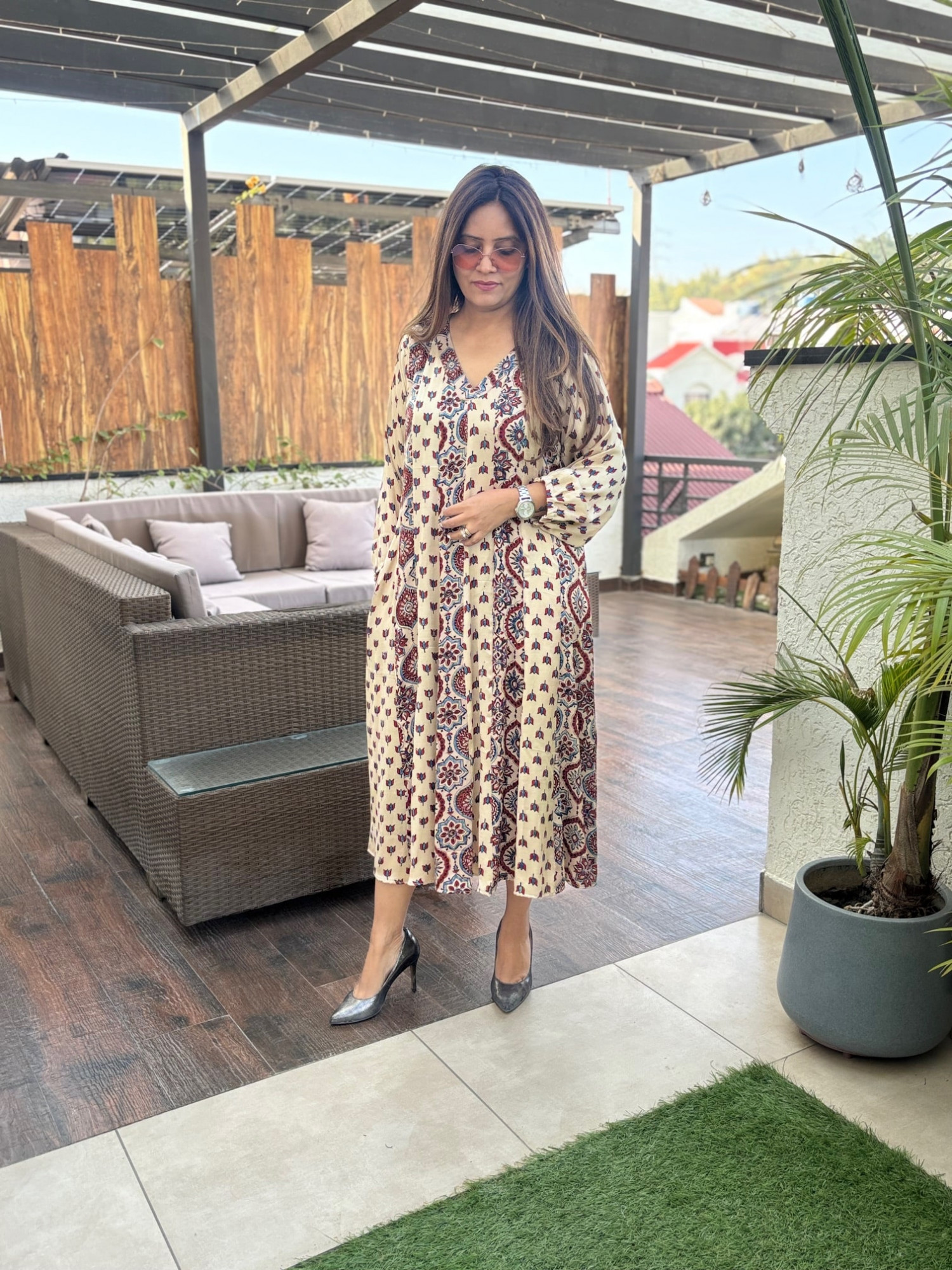 Amisha Modal Silk Dress