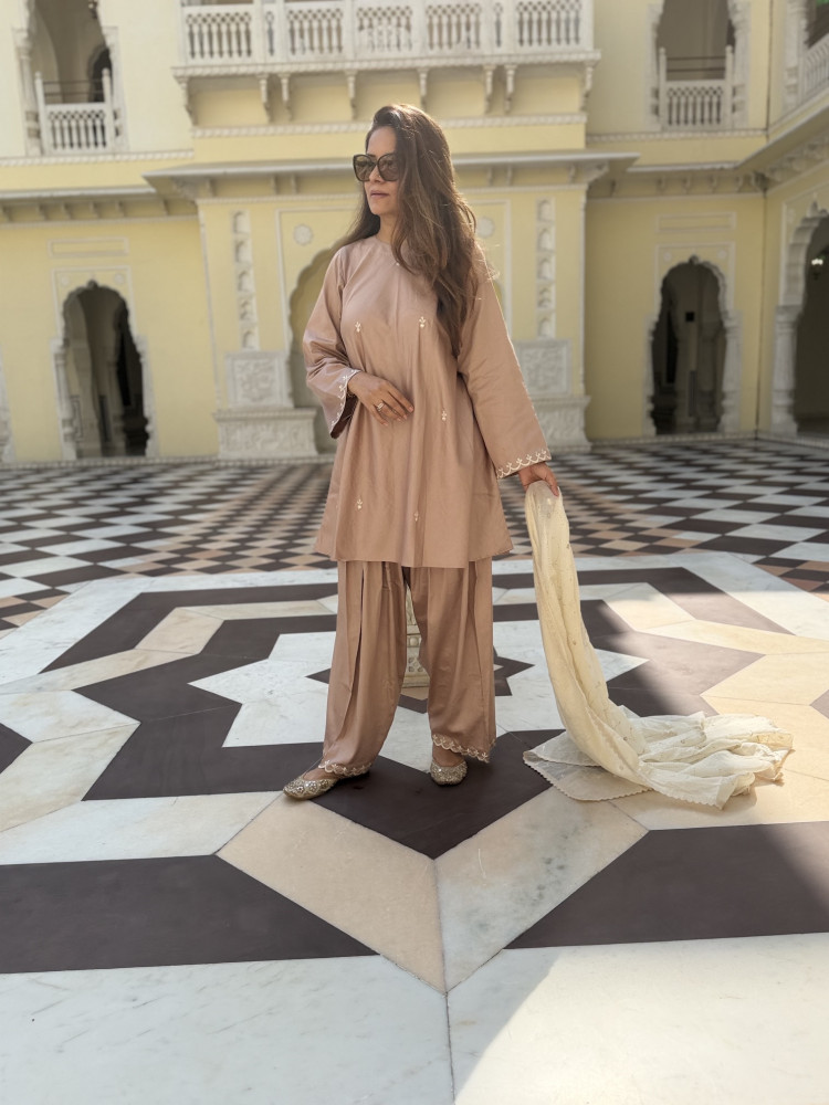 Image of Cotton Grace Farshi Suit