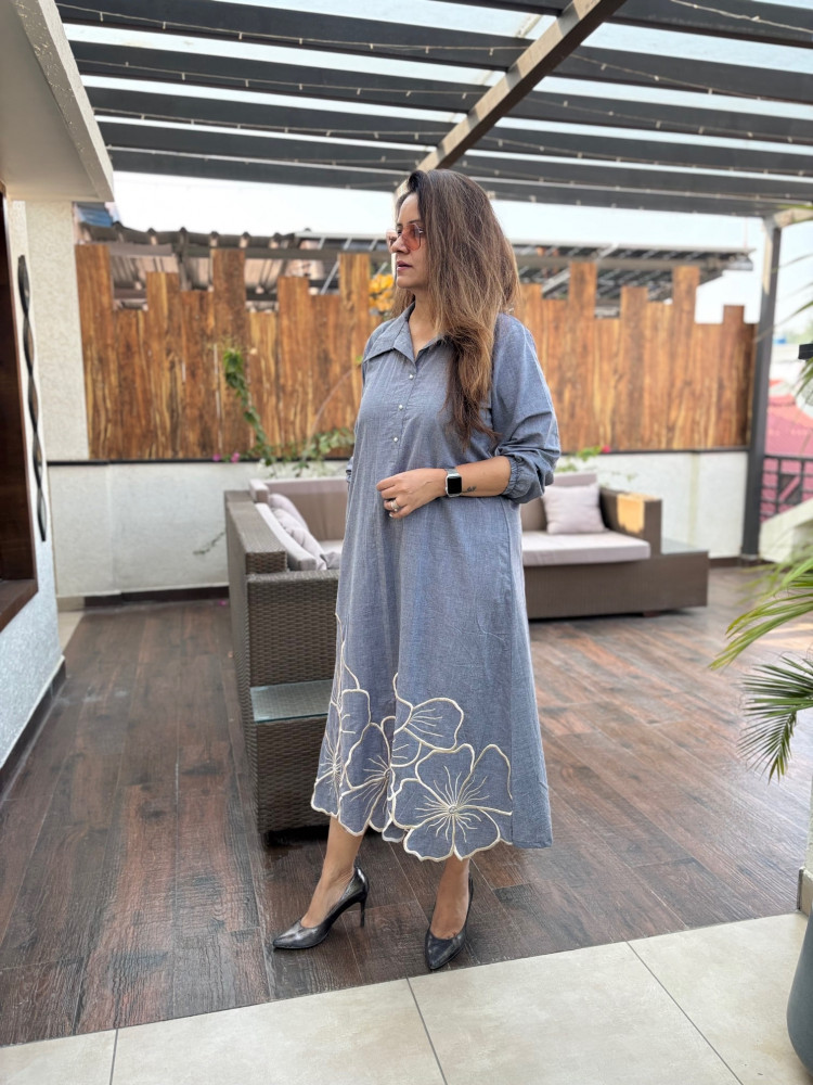 Image of Vanika Embroidered Dress