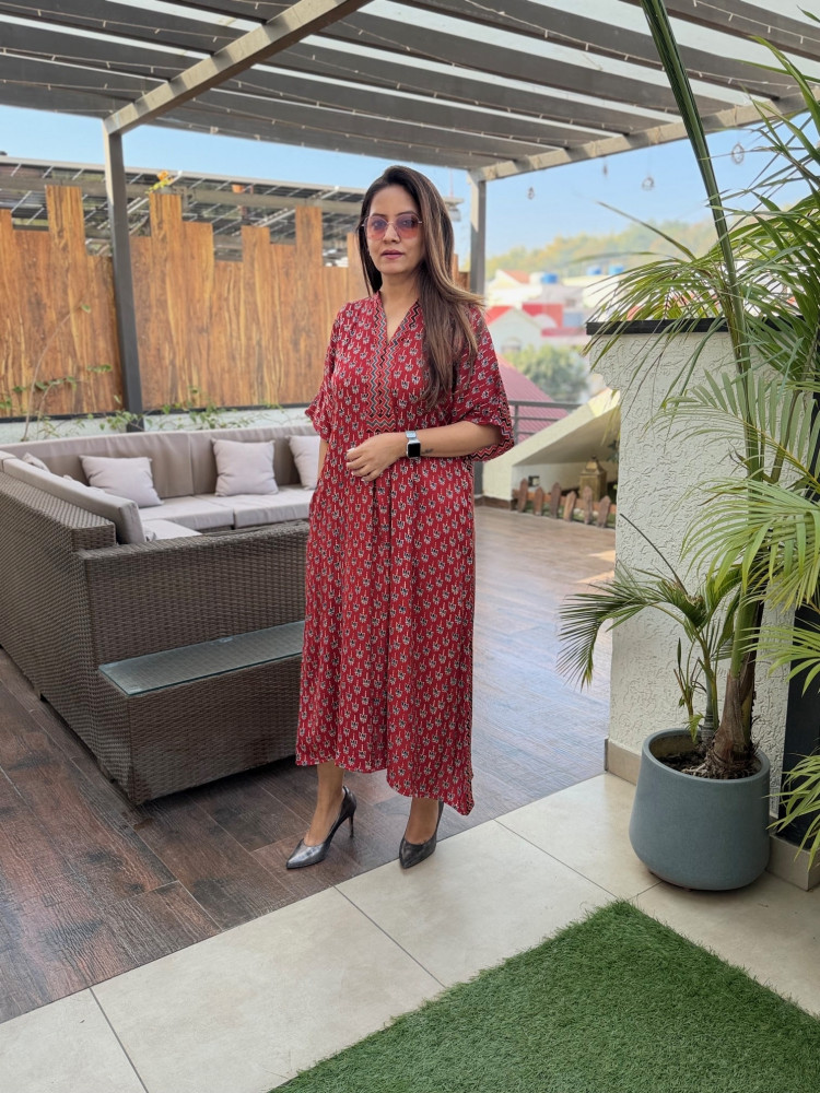 Image of Mehek Modal Silk Dress