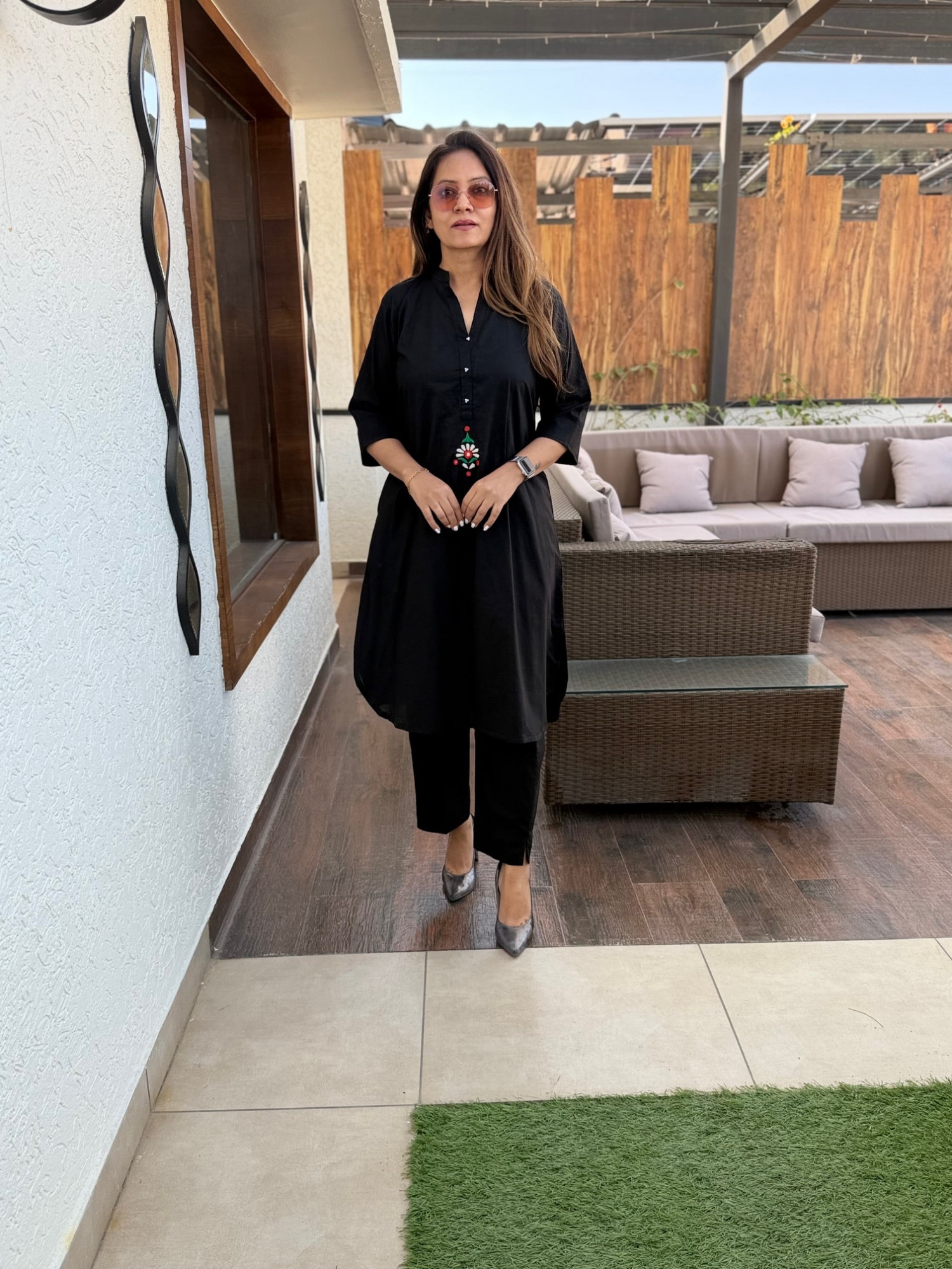 Cotton Embroidered Co-ord Set