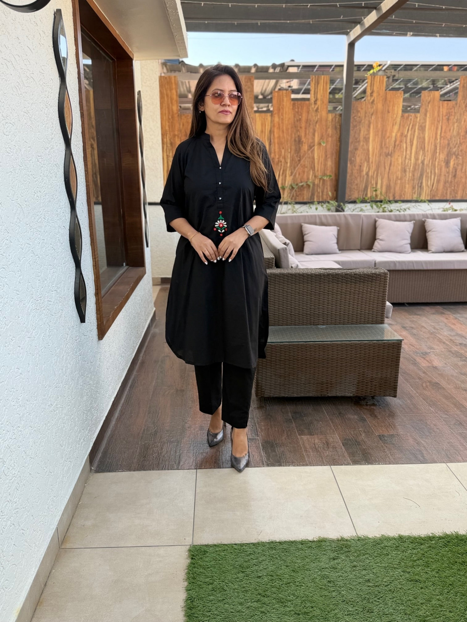 Cotton Embroidered Co-ord Set