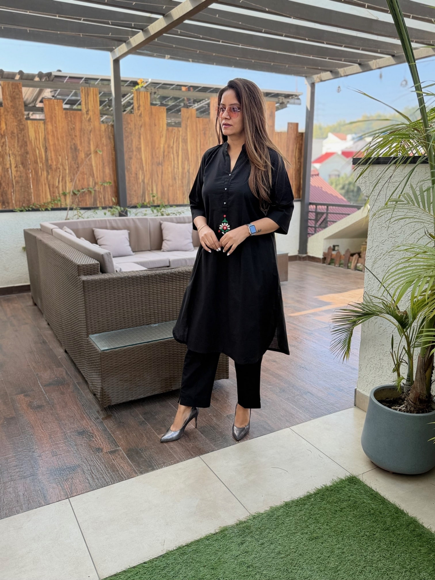 Cotton Embroidered Co-ord Set