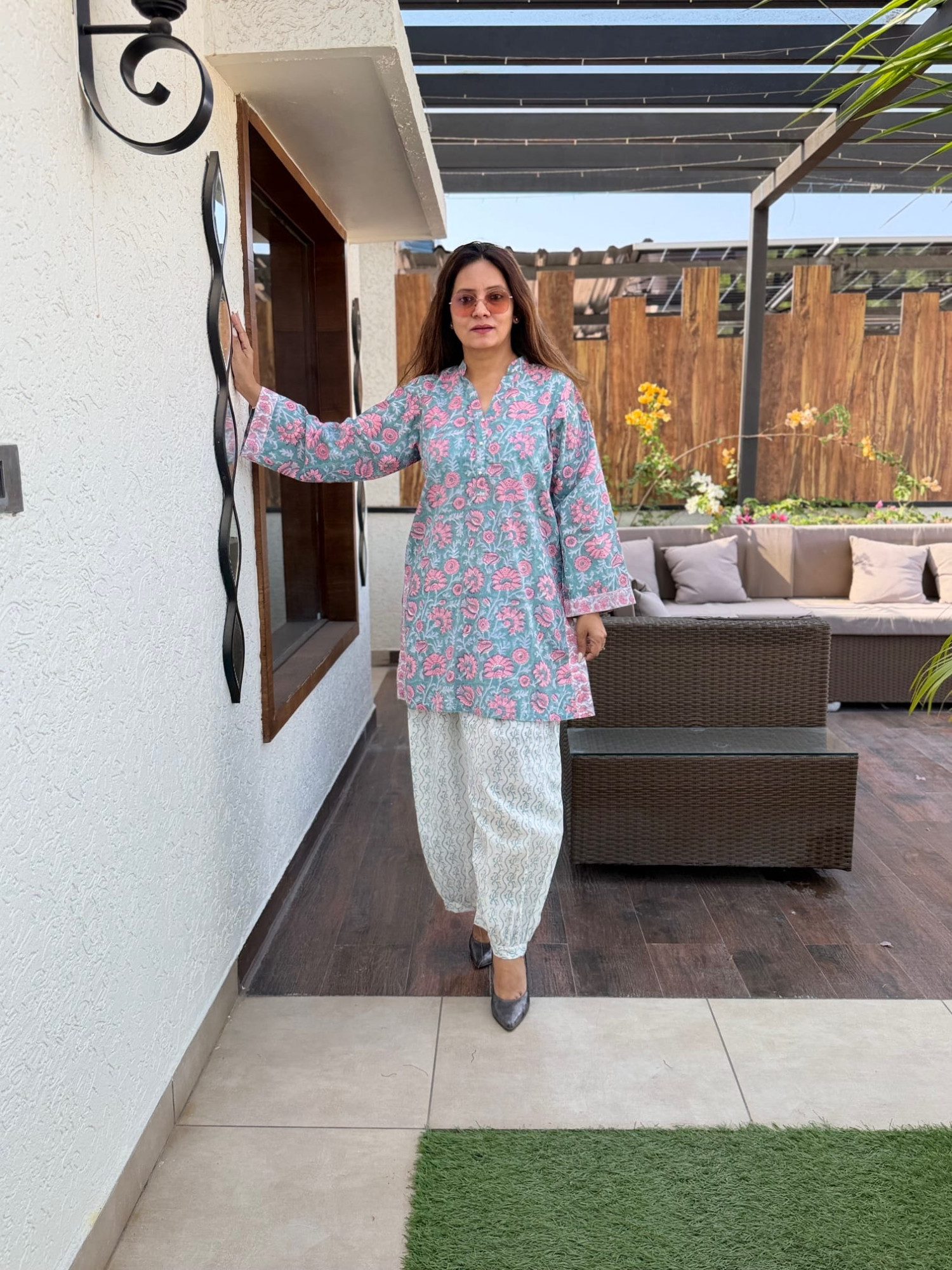 Kesariya Cotton Suit