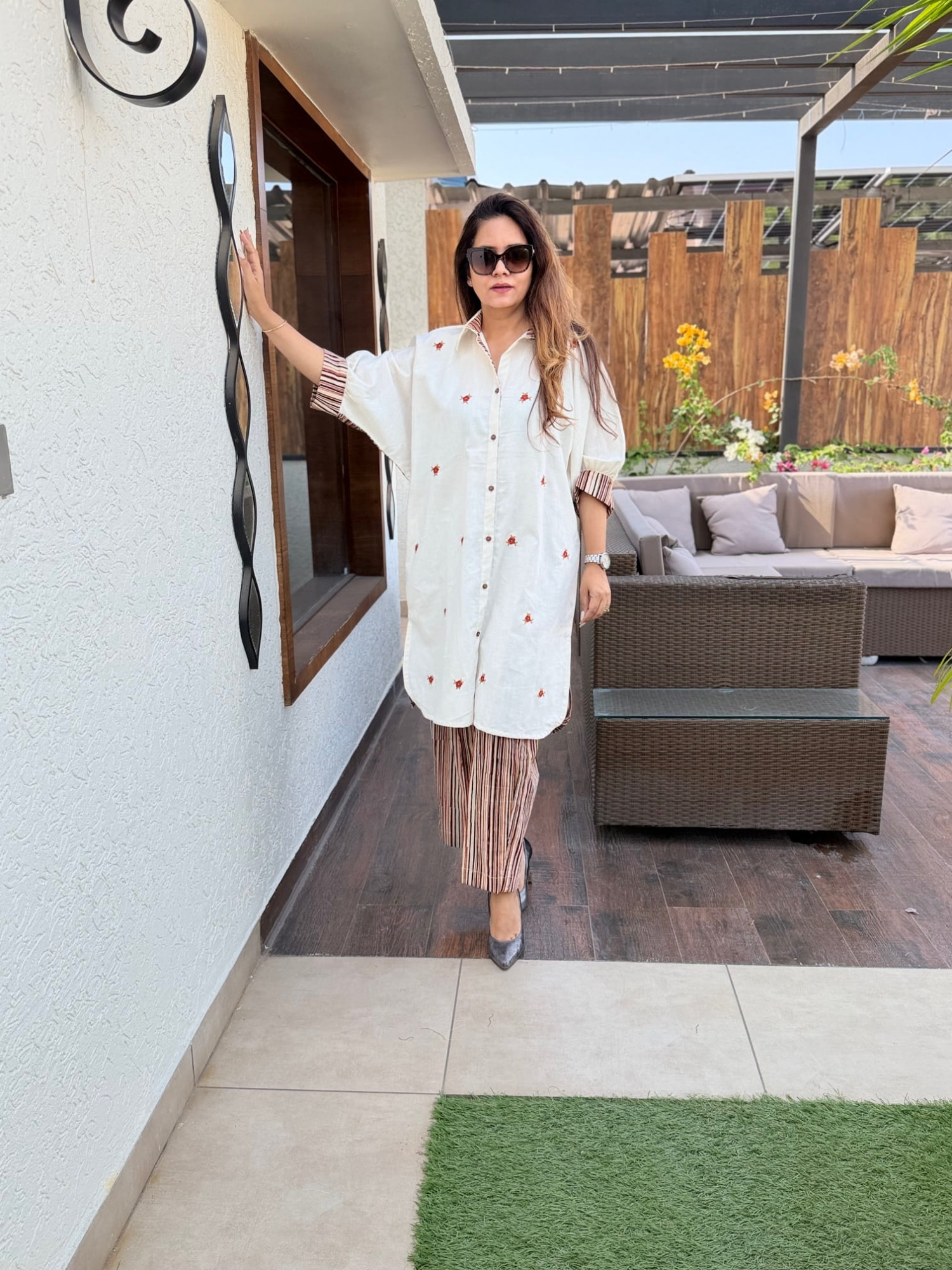 Fiza Embroidered Suit