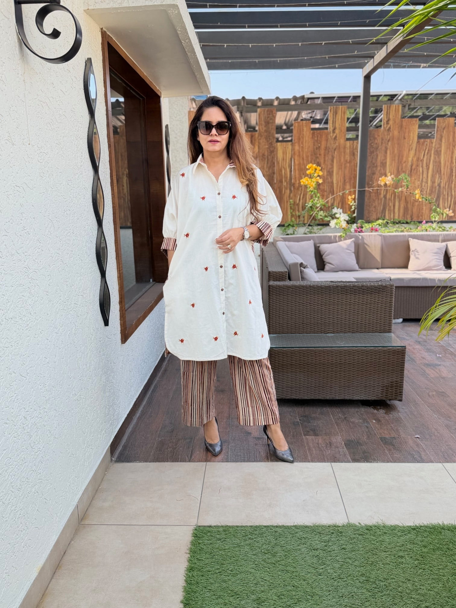 Fiza Embroidered Suit