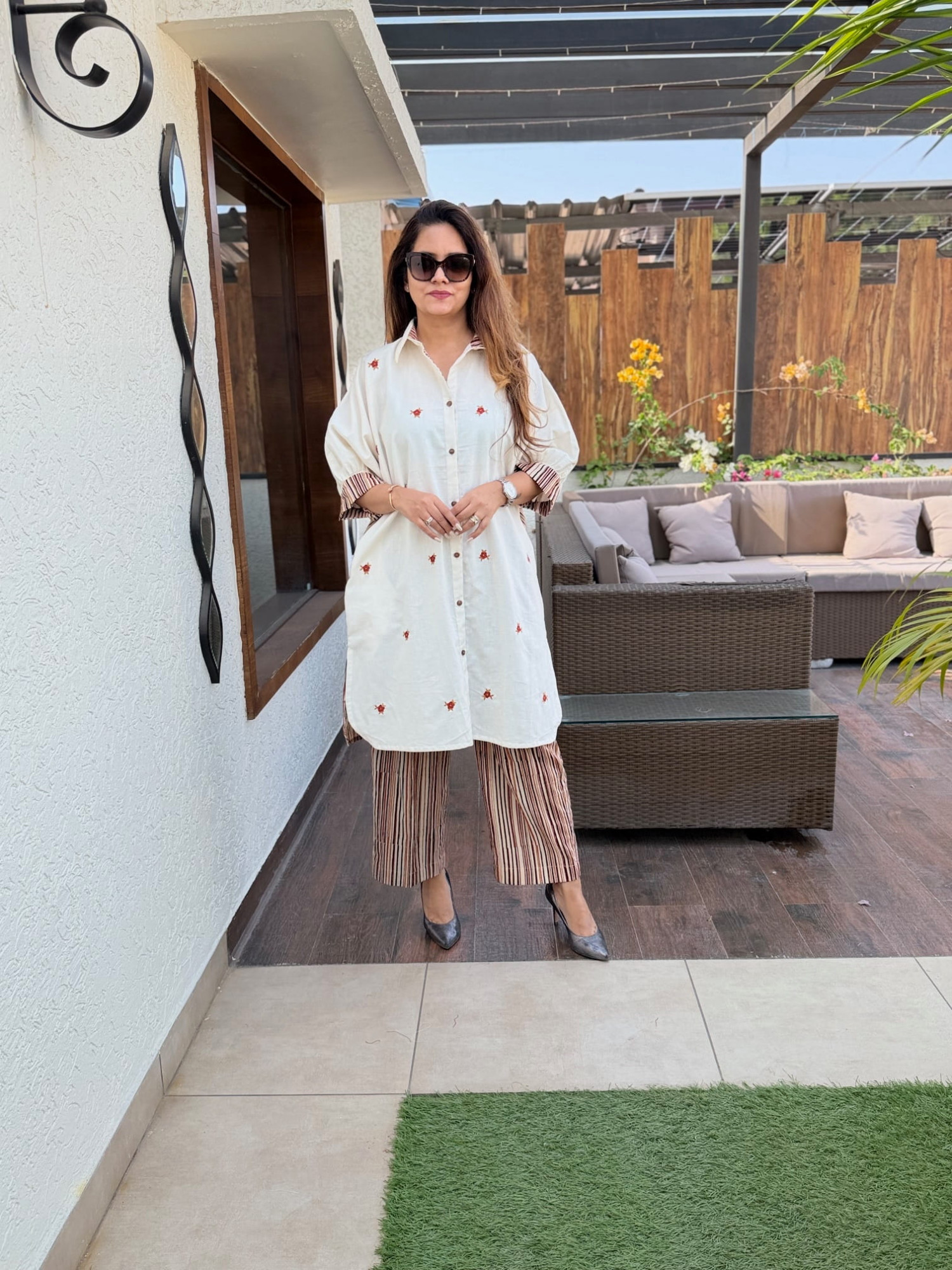 Fiza Embroidered Suit