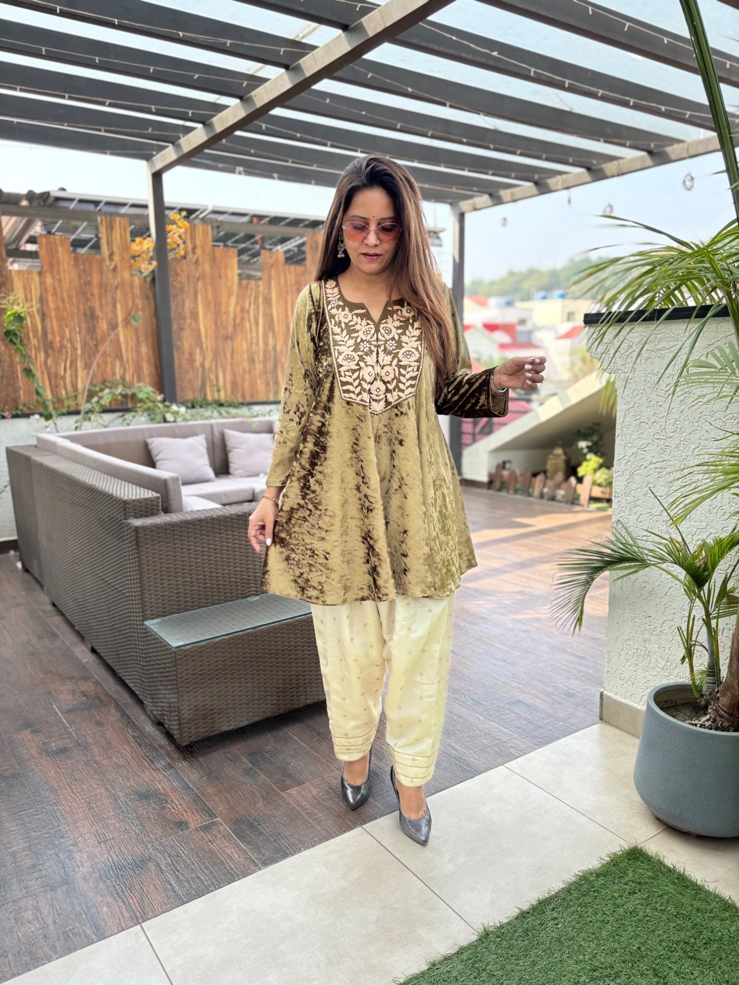 Prerna Velvet Suit