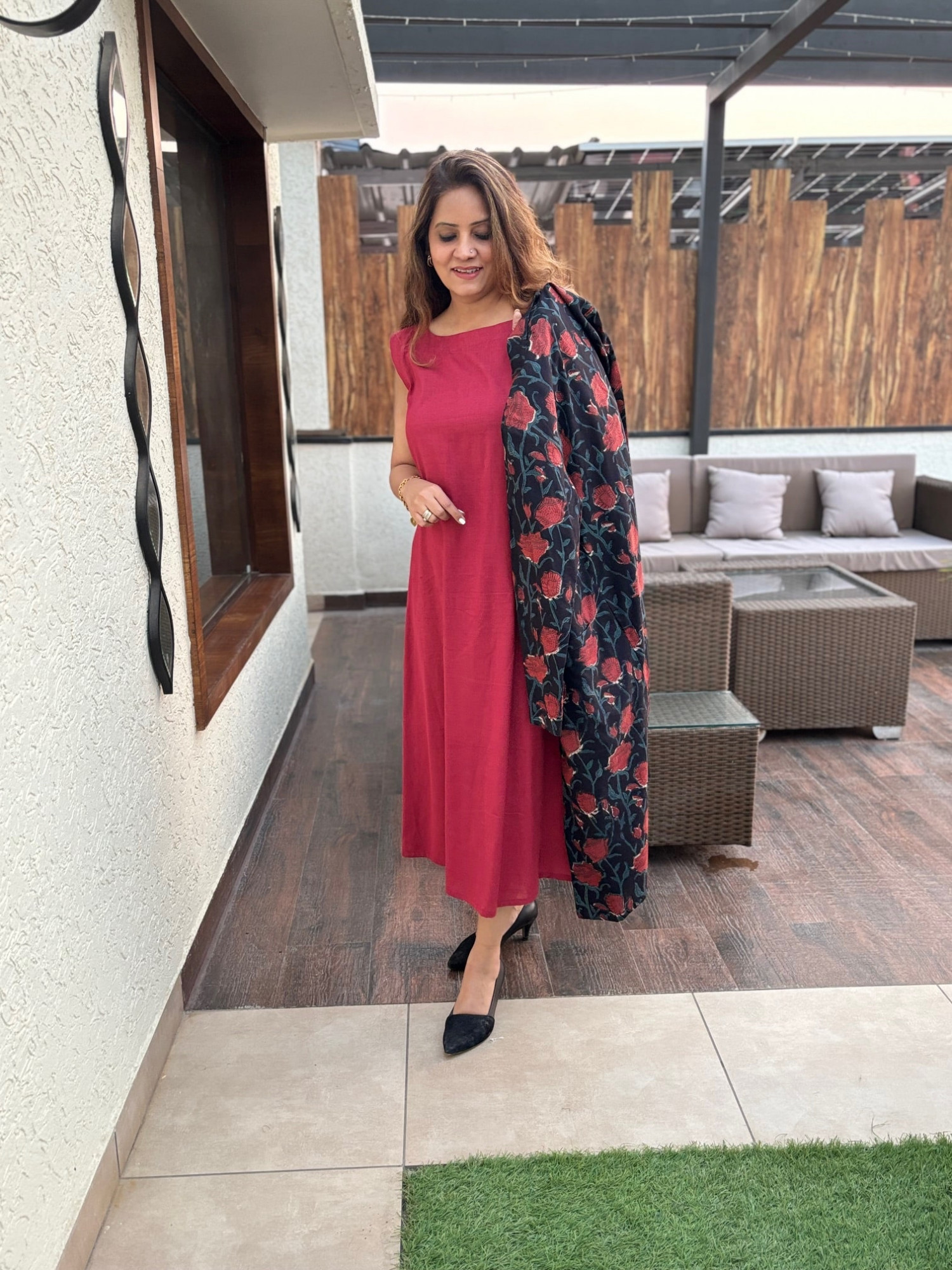 Sleeveless Dress with Jacket