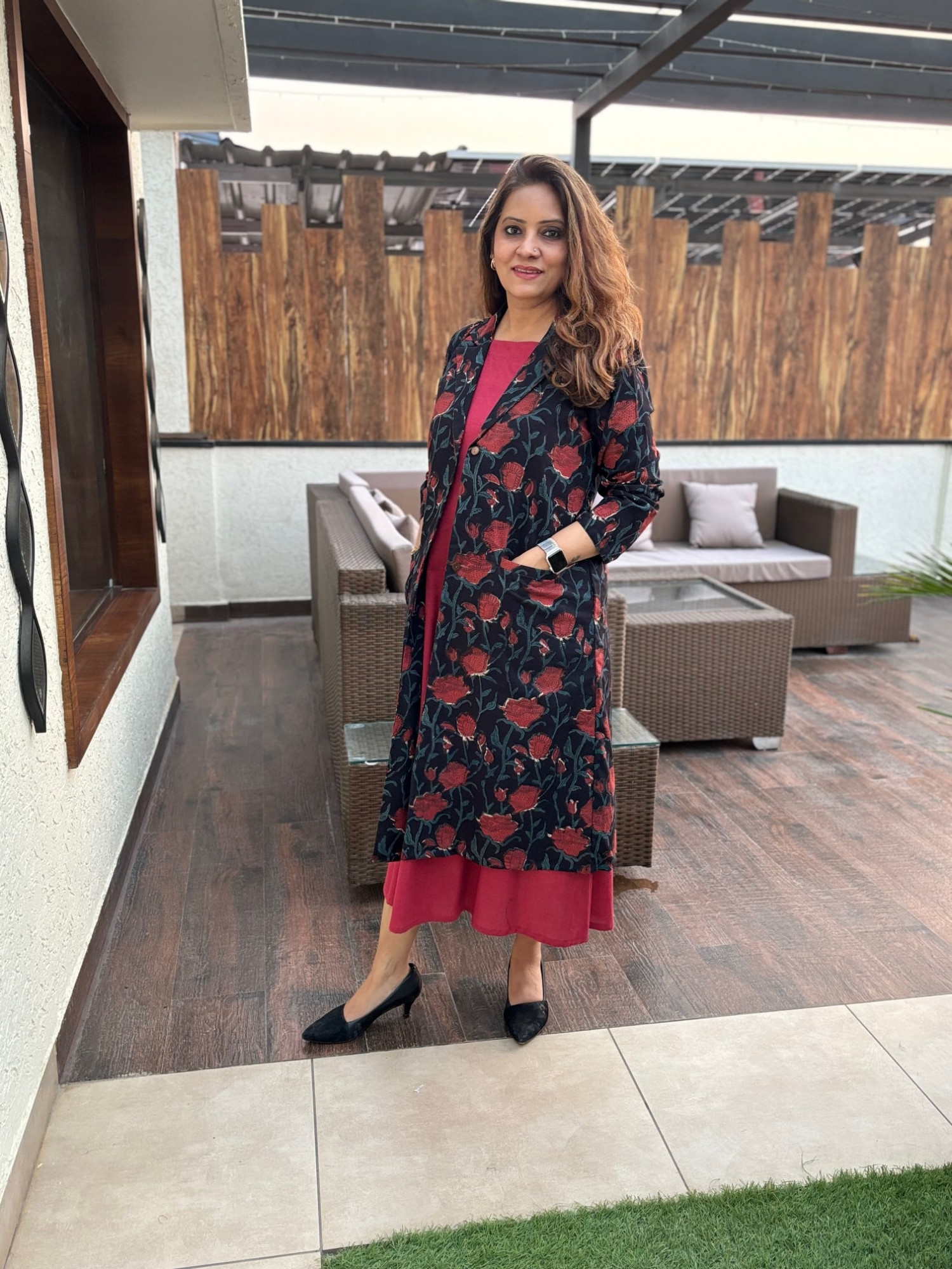 Sleeveless Dress with Jacket