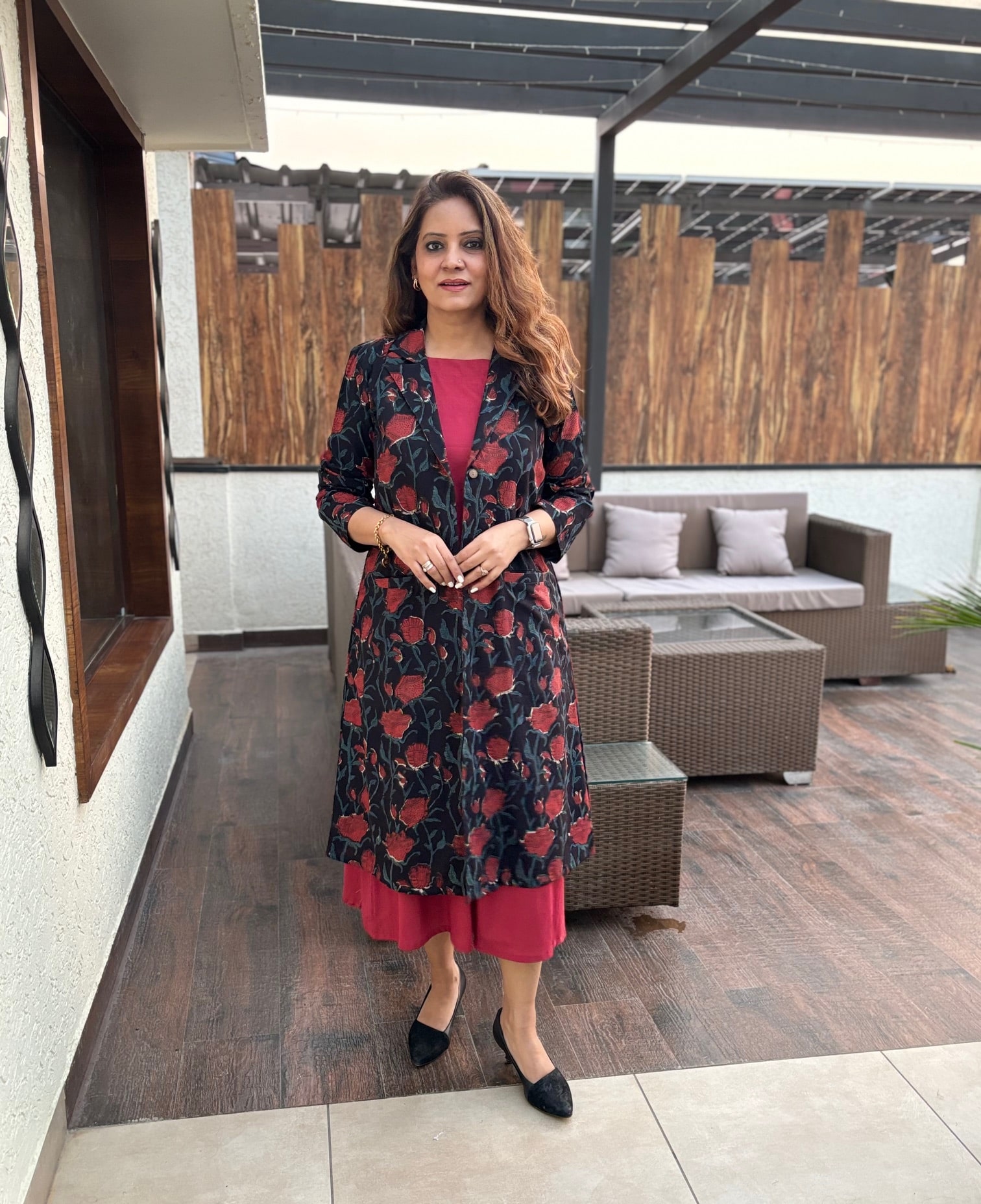 Sleeveless Dress with Jacket