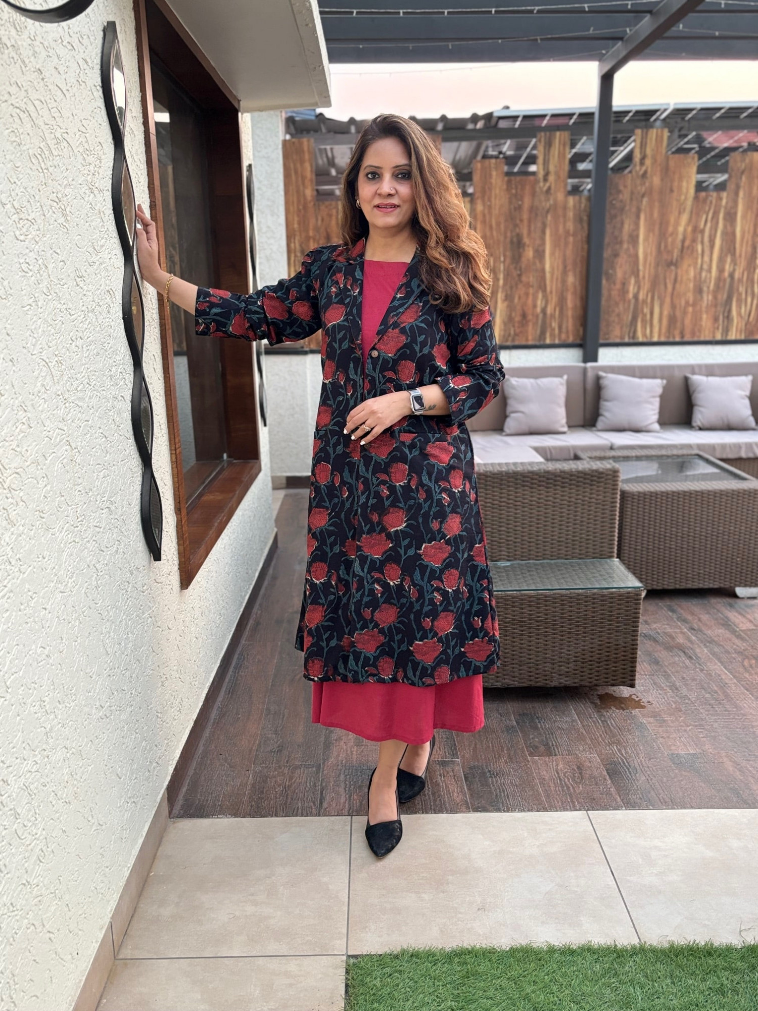 Sleeveless Dress with Jacket