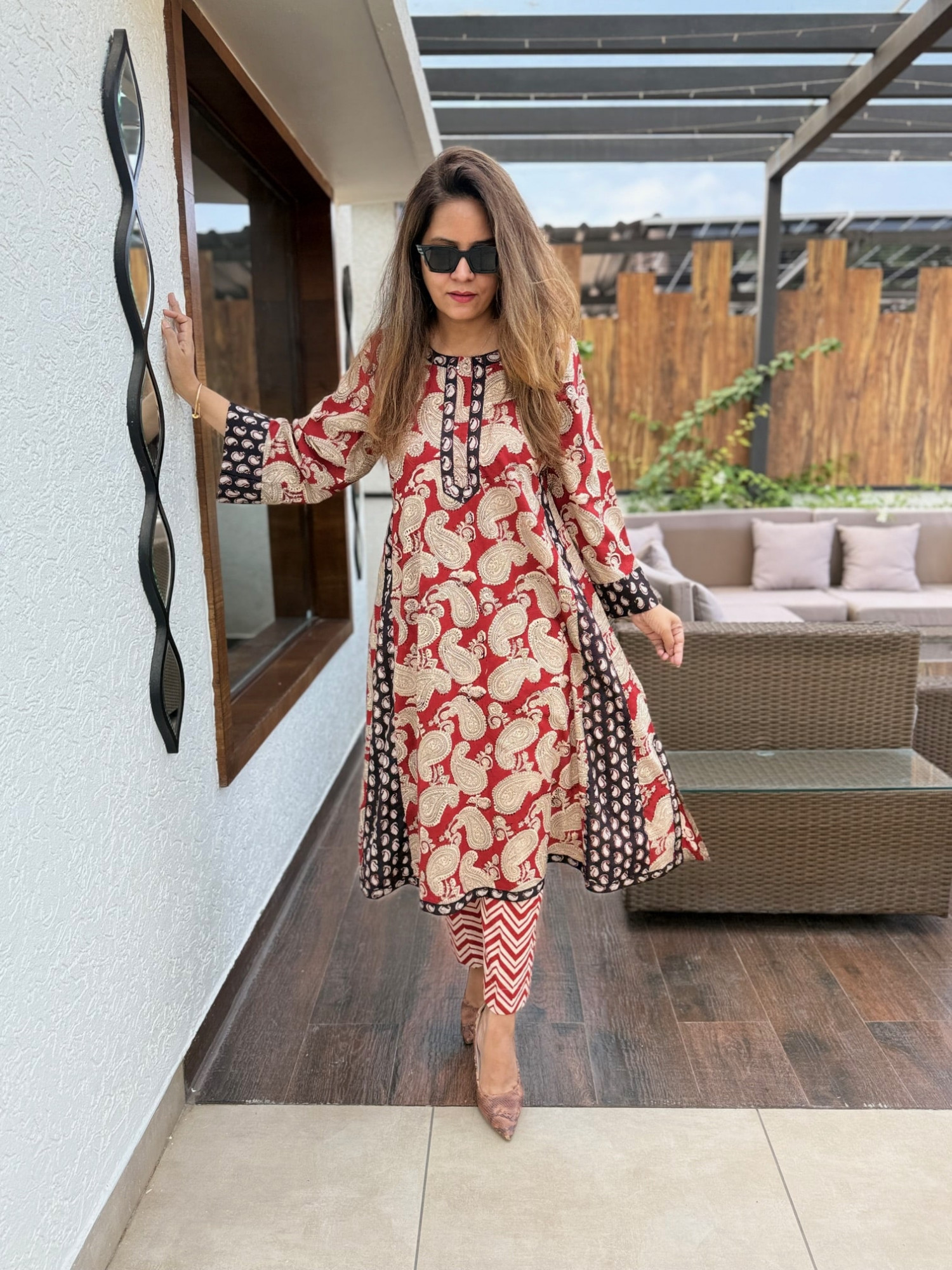 Madhubani Cotton Suit