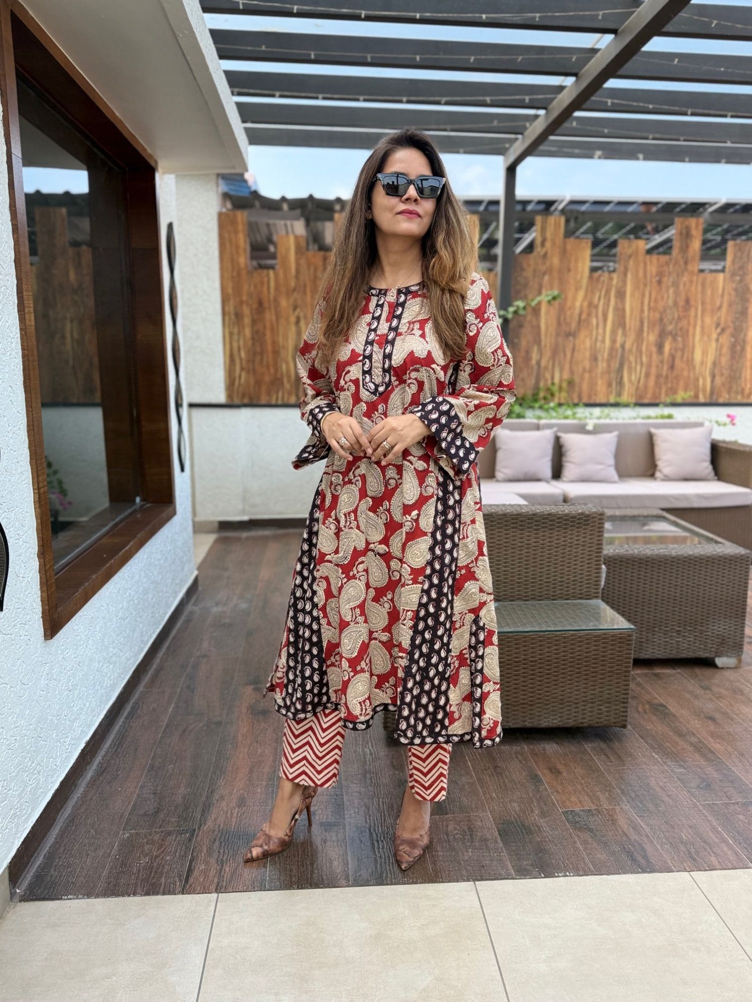 Madhubani Cotton Suit