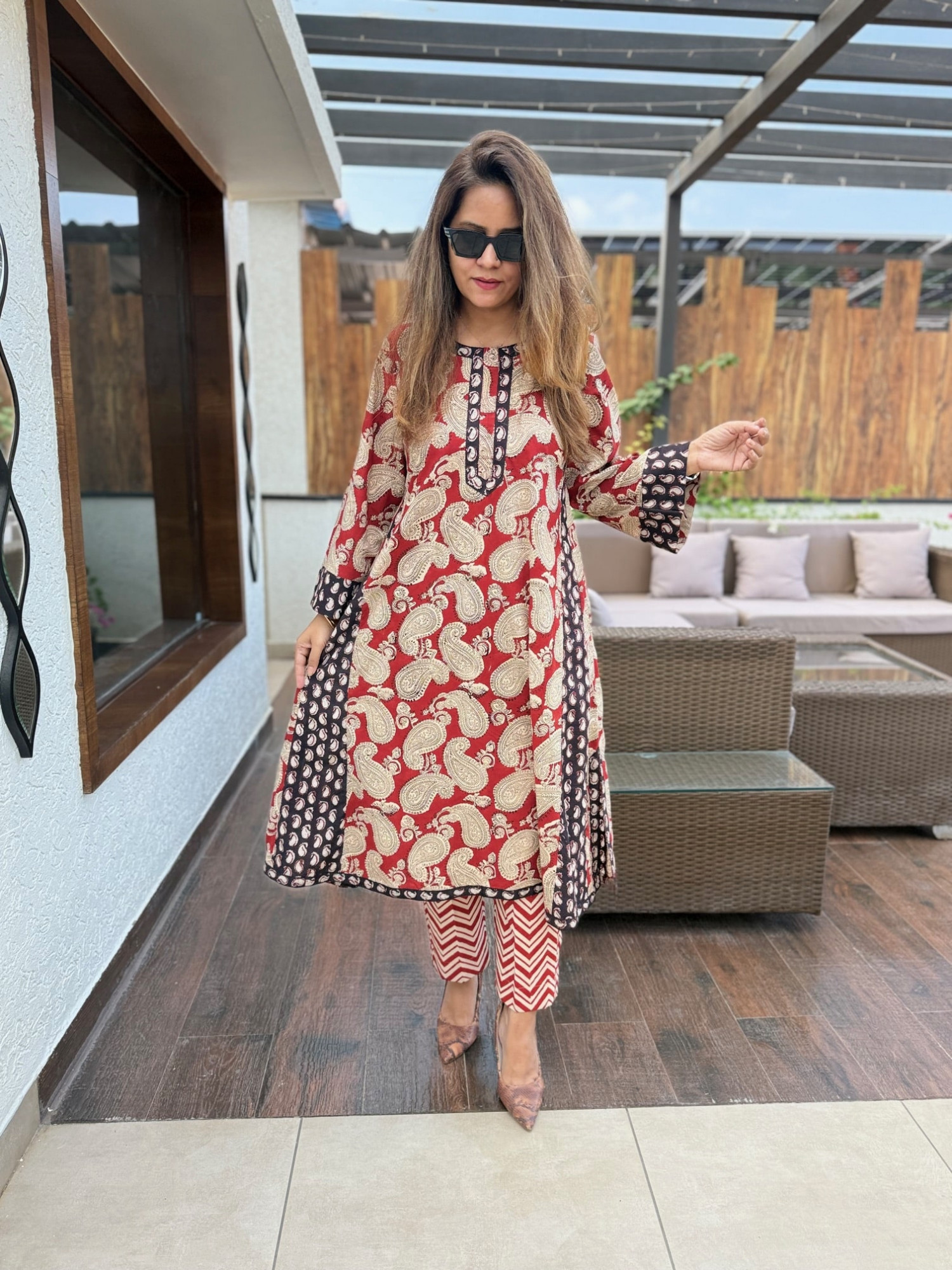 Madhubani Cotton Suit