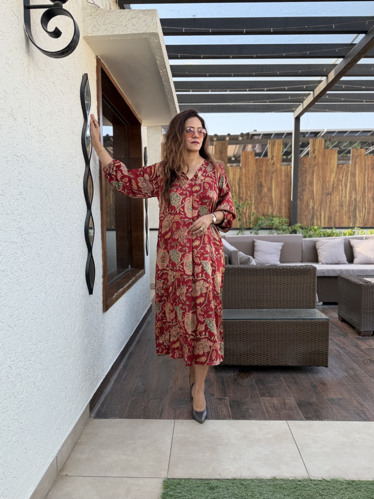 Image of Jaya Modal Silk Dress