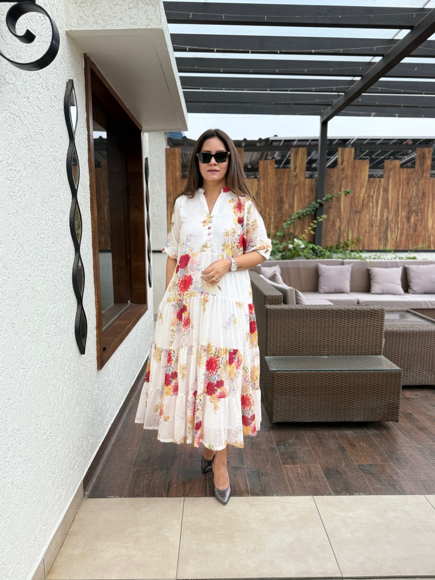 Anushka Floral Dress