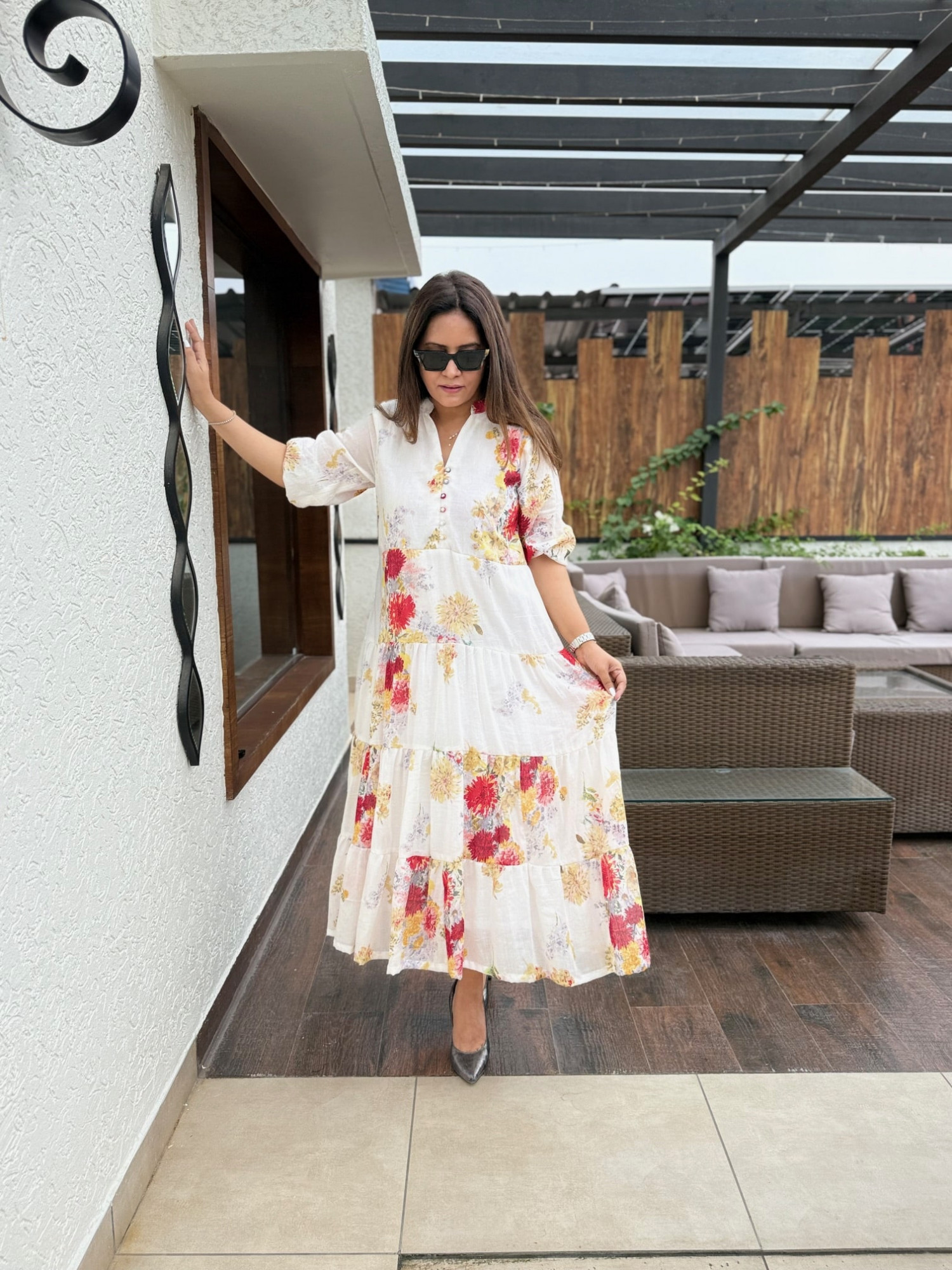 Anushka Floral Dress