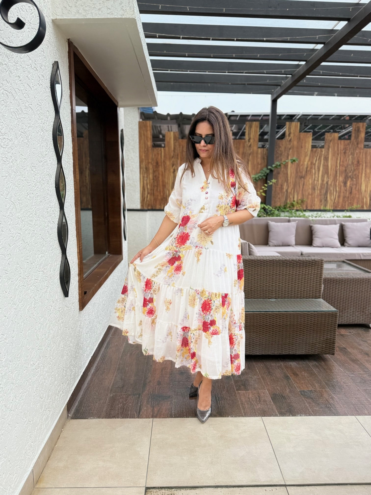 Anushka Floral Dress