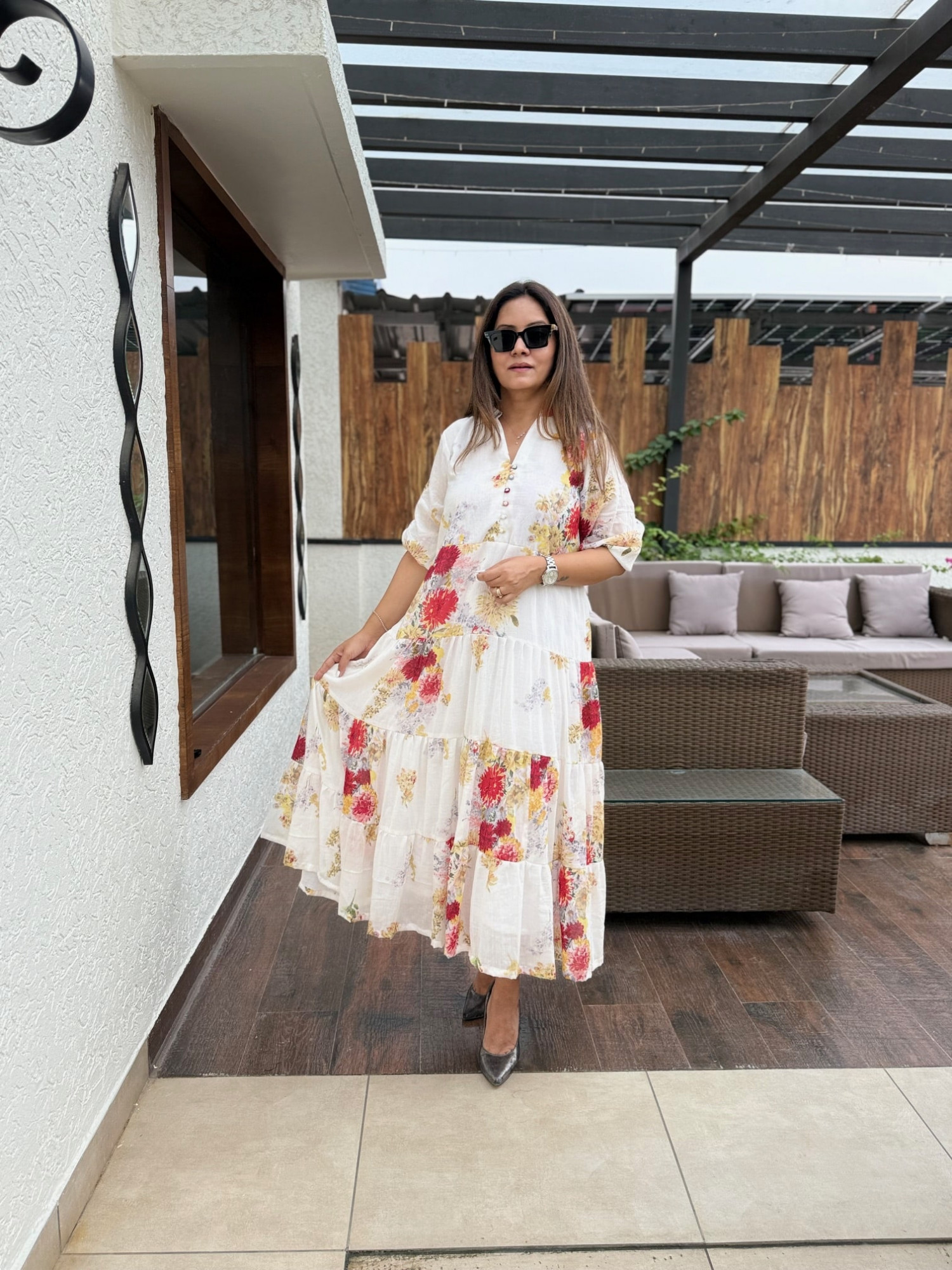 Anushka Floral Dress