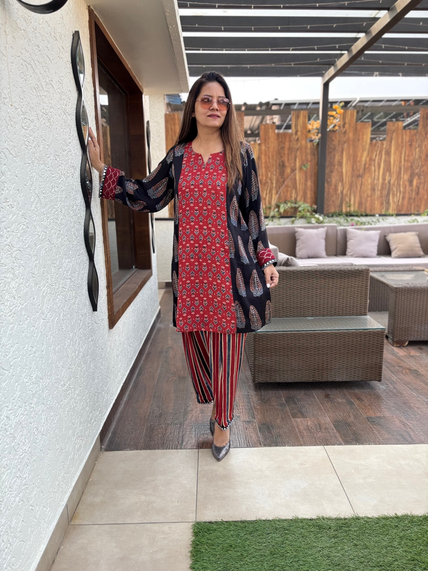 Seher Modal Silk Suit