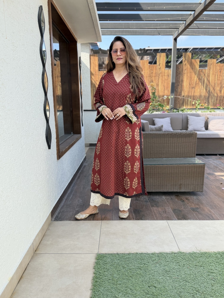 Image of Amber Cotton Kurta
