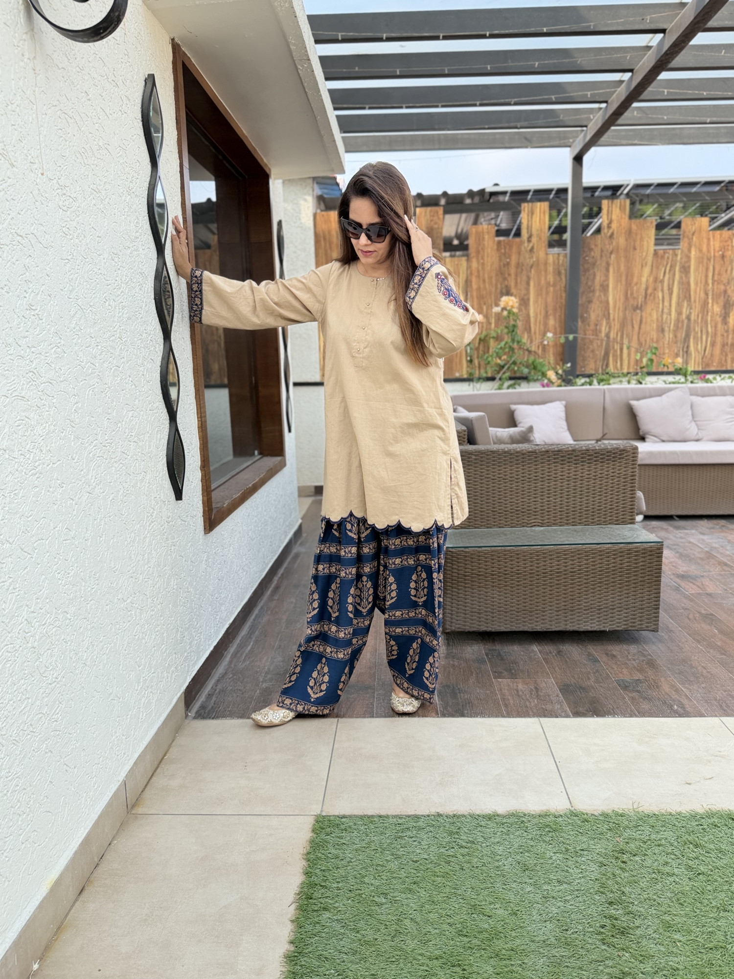 Blueberry Cotton Suit