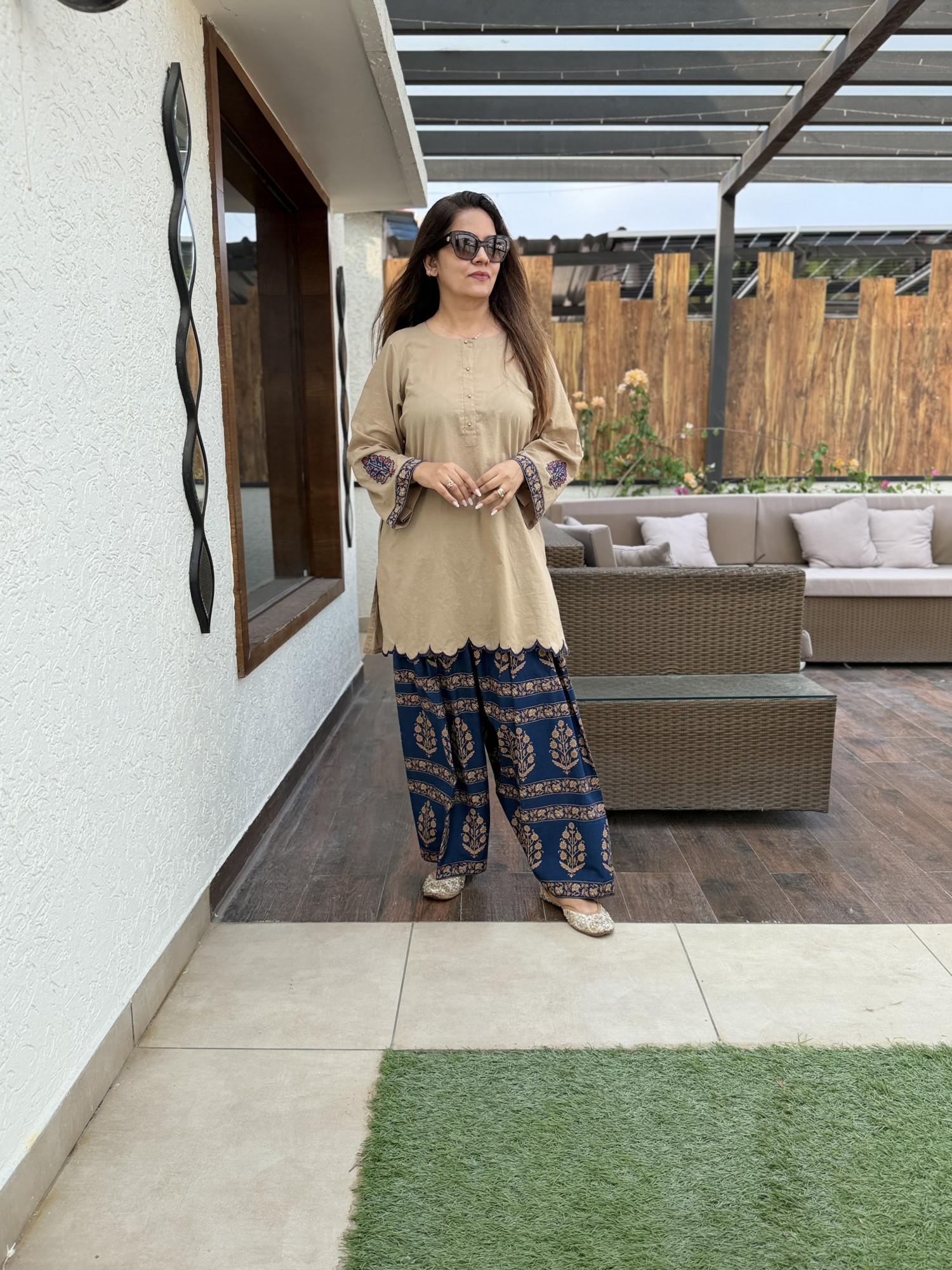 Blueberry Cotton Suit