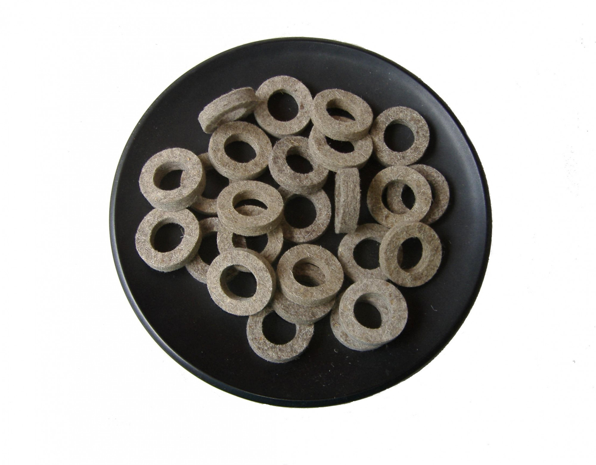 1 34 OD x 1 ID x 38 Thick Grey Medium Felt Washers 026 gmc3 - F-7 20 pcs