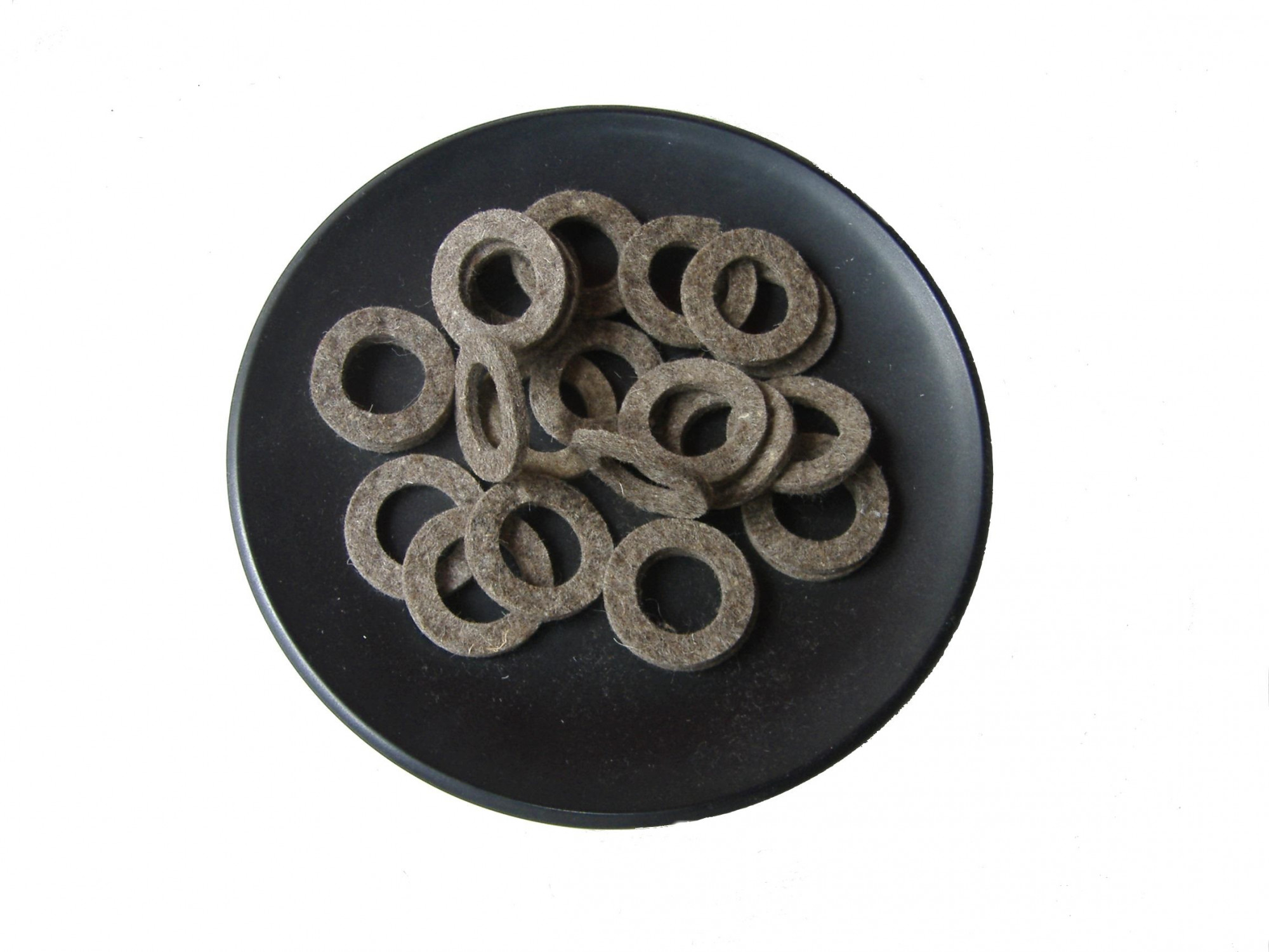 2 OD x 1 14 ID x 316 Thick Grey Soft Felt Washers 016 gmc3 - F-11 20 pcs