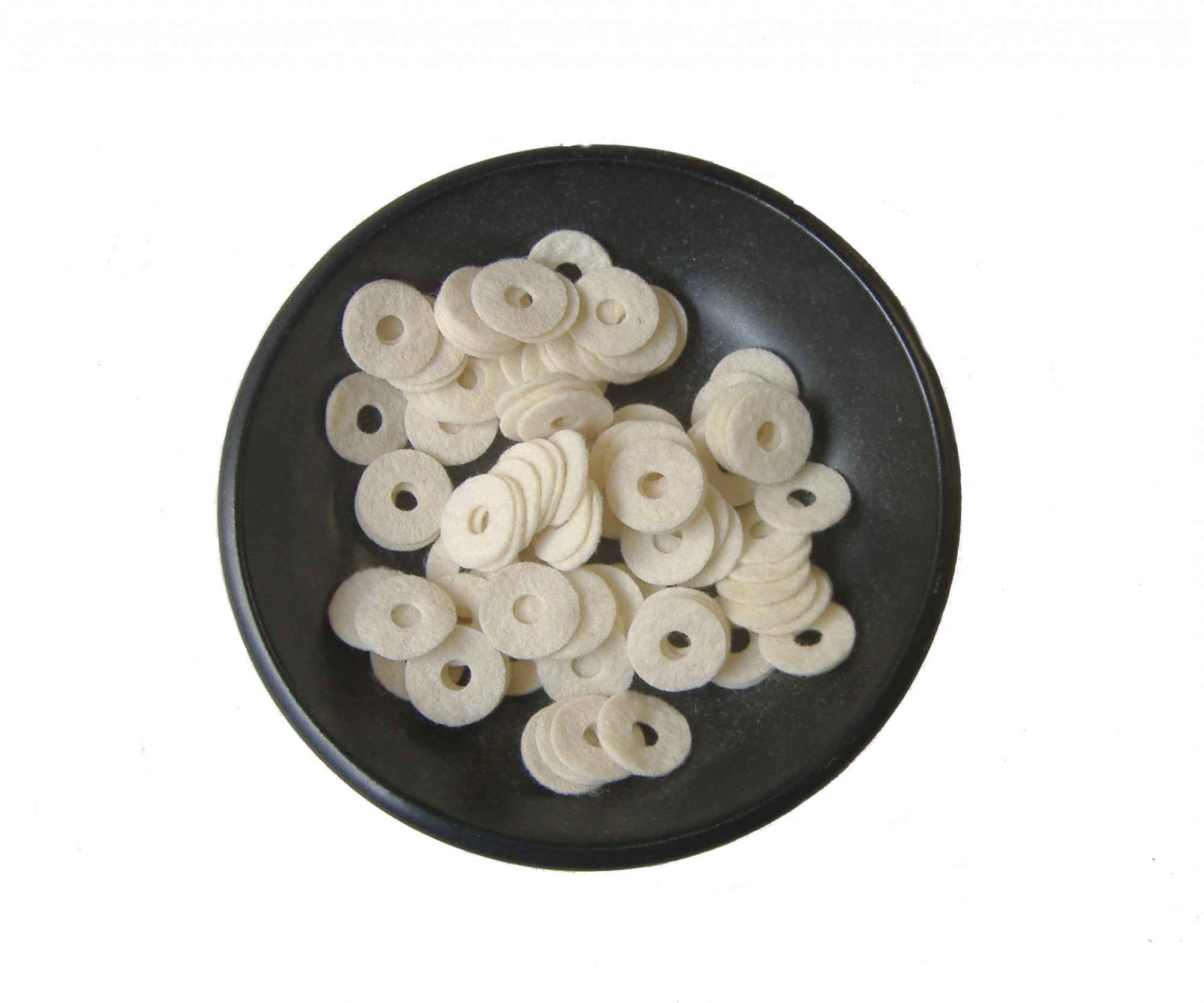 34 OD x 14 ID x 116 Thick Off-White Medium Felt Washers 026 gmc3 - F-5 100 pcs