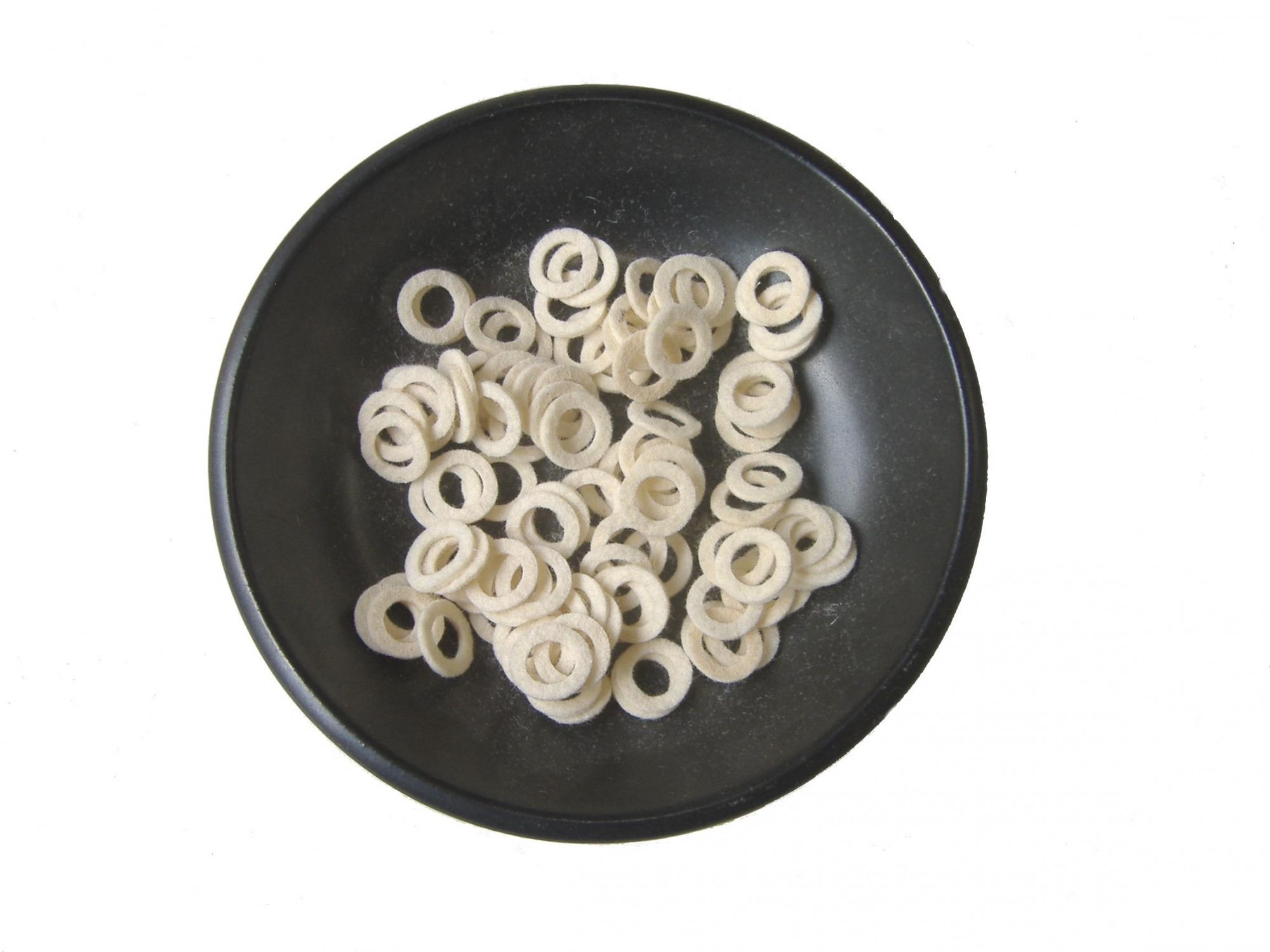916 OD x 38 ID x 116 Thick Off-White Hard Felt Washers 036 gmc3 - F-1 100 pcs