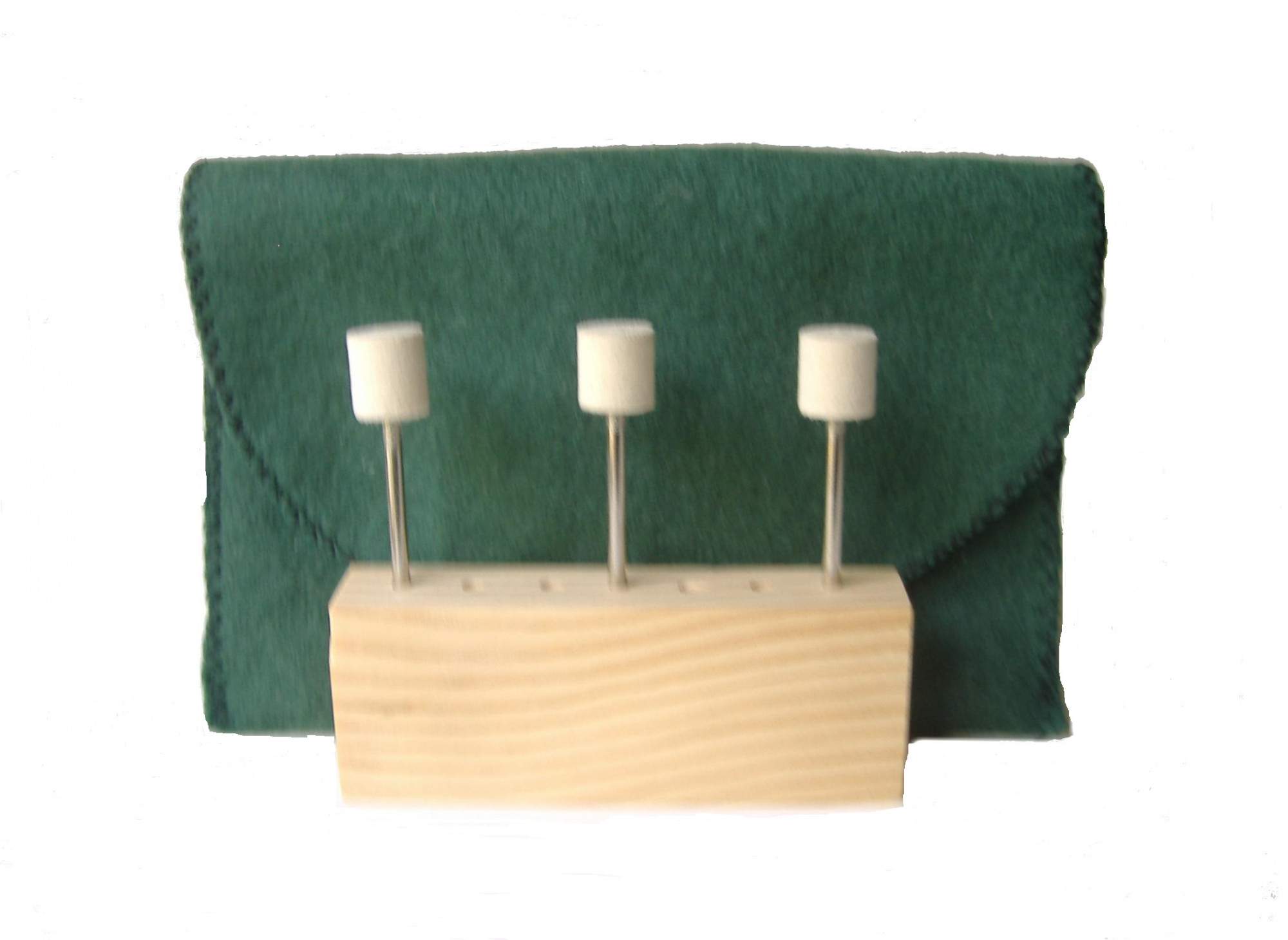 CB-001S-6 12 dia x 12 long x 18 shank Cylinder Felt Bobs in soft density 050 gmc3