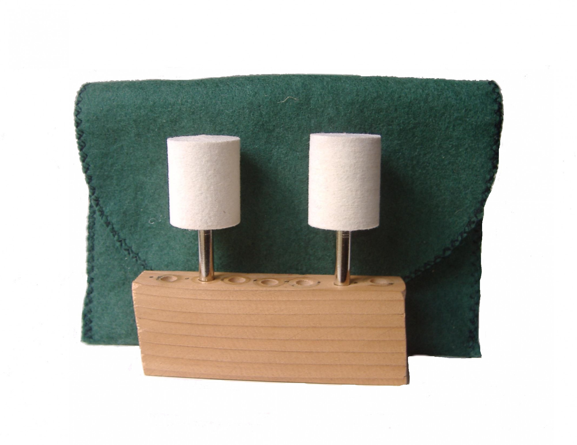 CB-008M-2 1 dia x 1 14 long x 14 shank Cylinder Felt Bobs in medium density 060 gmc3