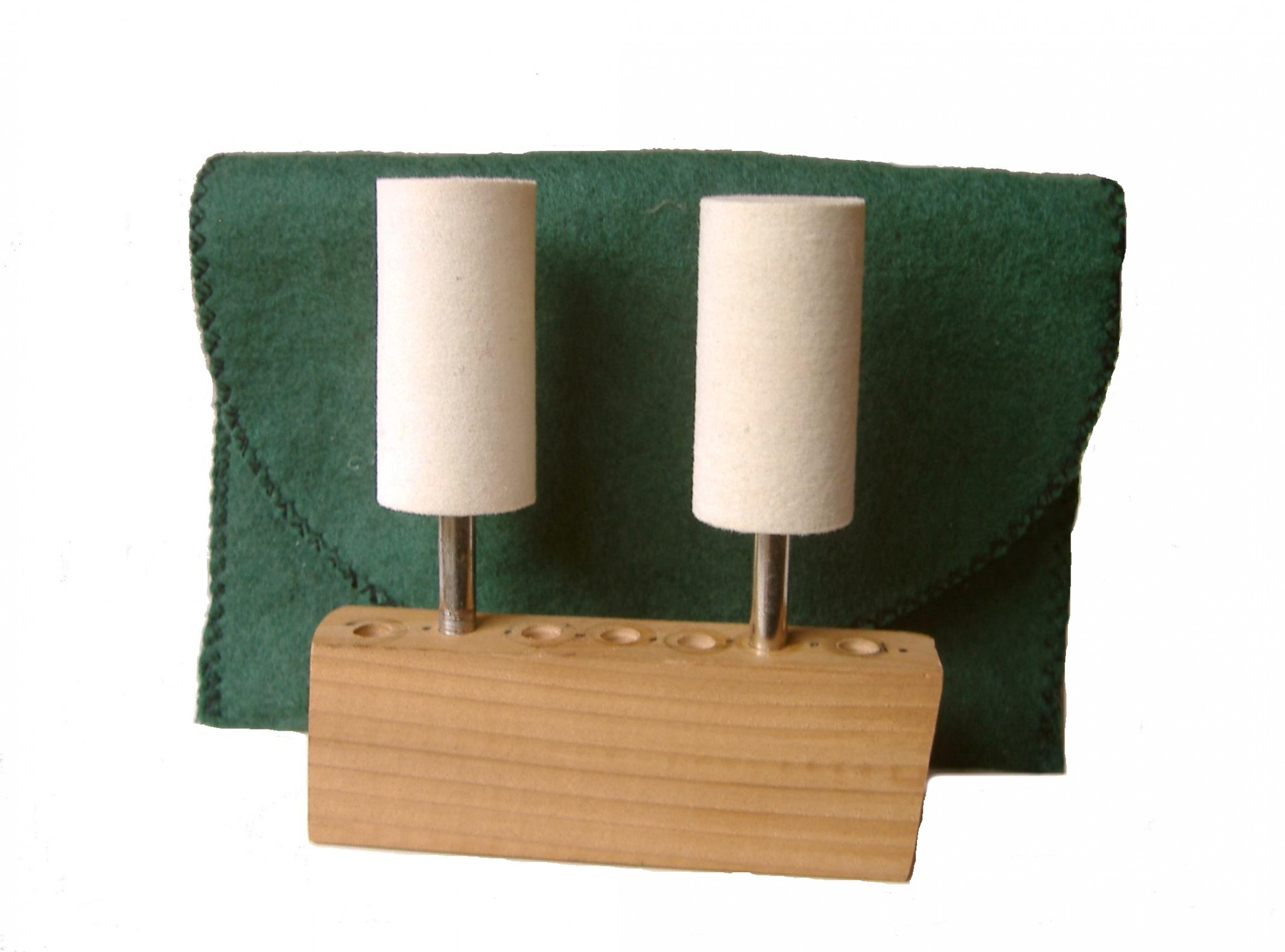 CB-011M-2 1 dia x 2 long x 14 shank Cylinder Felt Bobs in medium density 060 gmc3