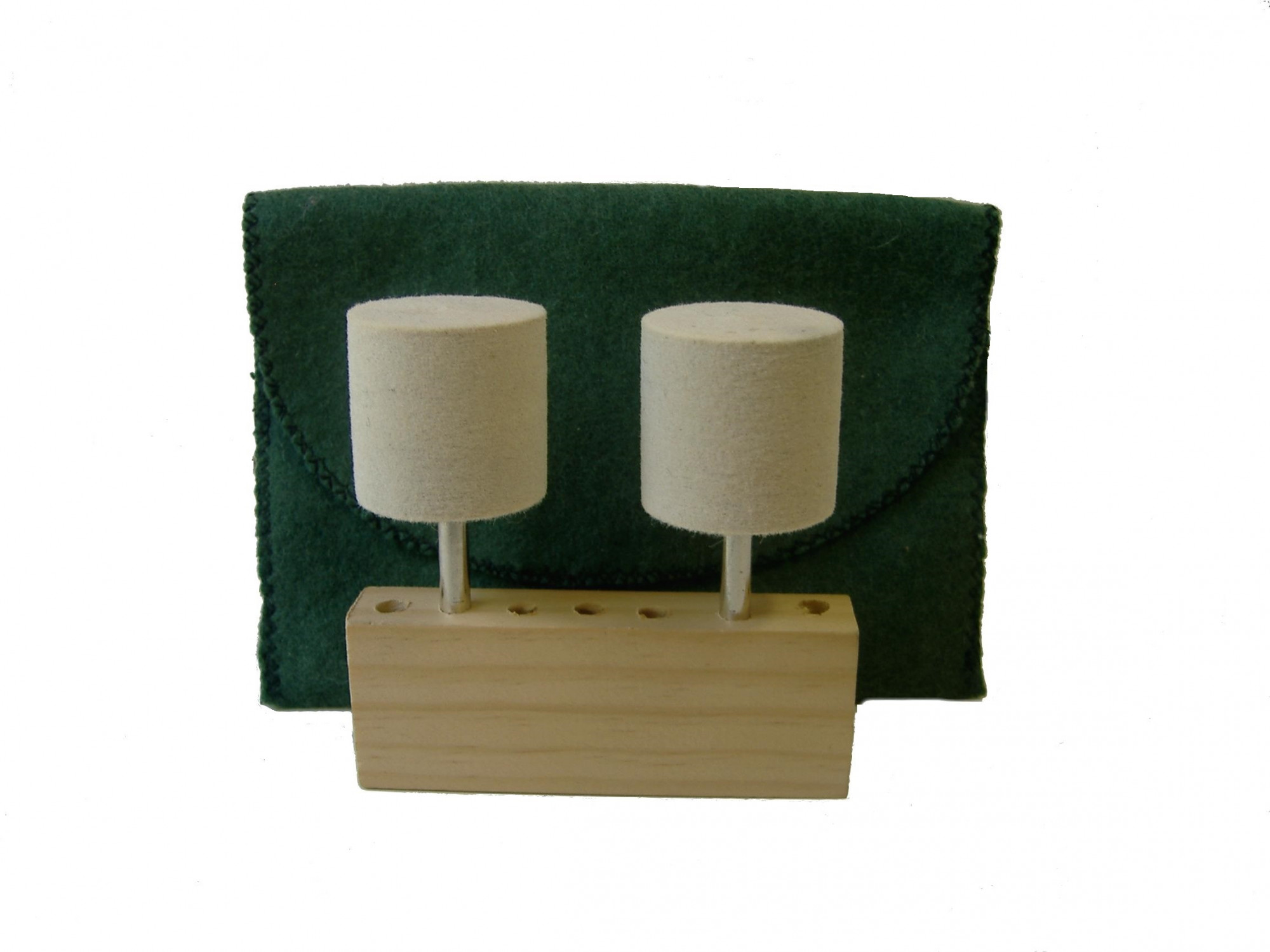 CB-151S-2 1 12 dia x 1 long x 14 shank Cylinder Felt Bobs in soft density 050 gmc3