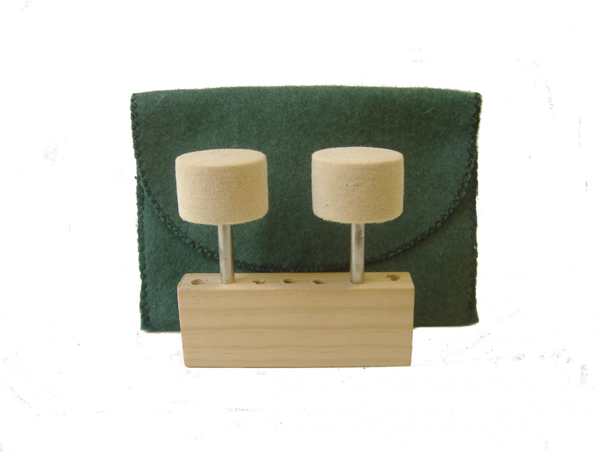 CB-15S-2 1 12 dia x 1 12 long x 14 shank Cylinder Felt Bobs in soft density 050 gmc3