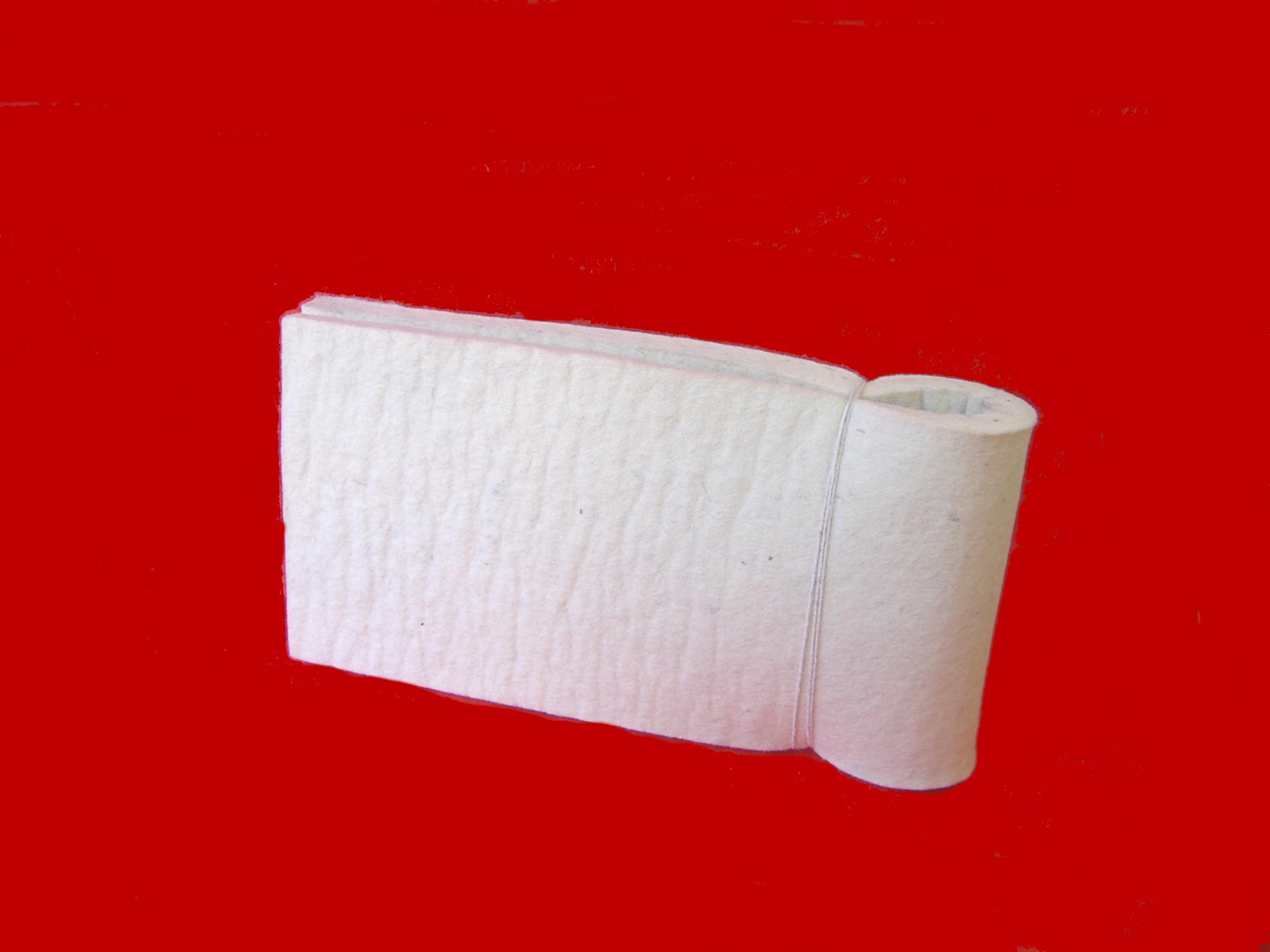 FM12OWH-6 6 wide x 24 long x 12 thick Off-White Felt material in hard density 036 gmc3 - F-1