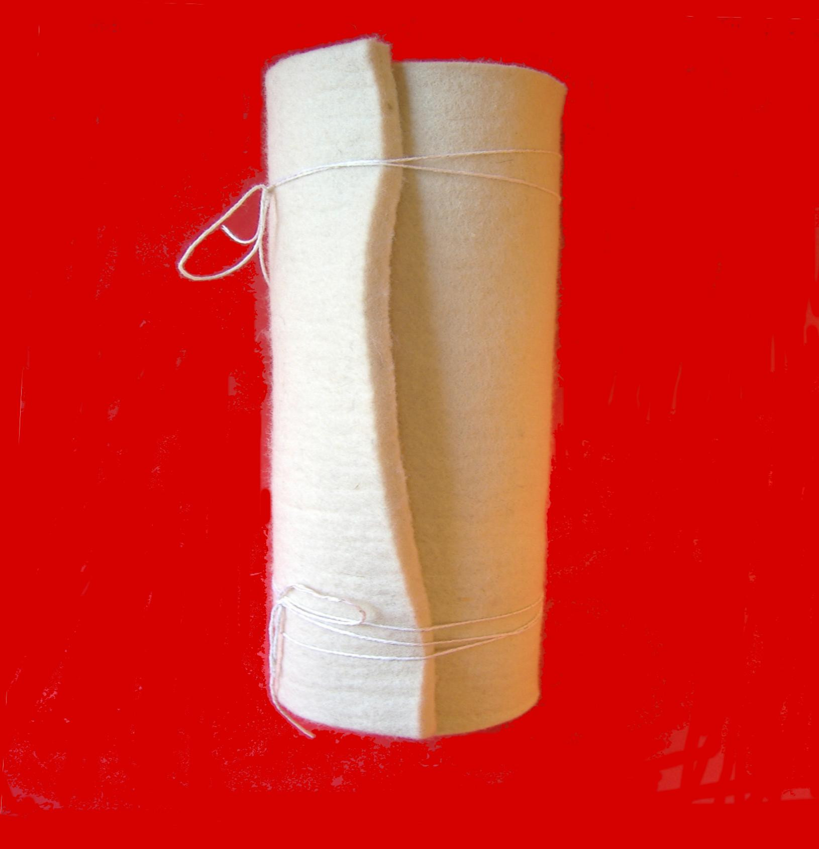 FM14OWH-12 12 wide x 24 long x 14 thick Off-White Felt material in hard density 036 gmc3 - F-1