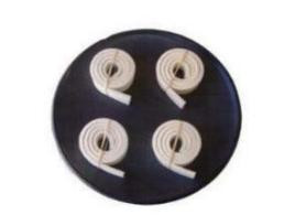 FS138OWCH-8 1 38 wide x 8 ft long x 14 thick Off-White felt strip in Carbon Hard density 036 gmc3 - F-1