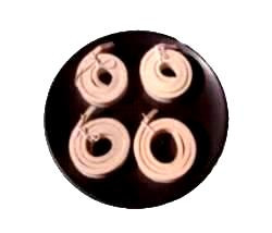 FS78OWCH-7 78 wide x 7 ft long x 14 thick Off-White felt strip in Carbon Hard density 036 gmc3 - F-1