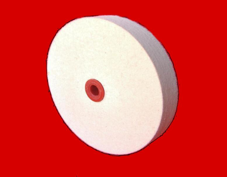 FW611RHB OD 6 x ID 1 x thick 1 Felt Buffing Wheel in rock hard density 080 gmc3